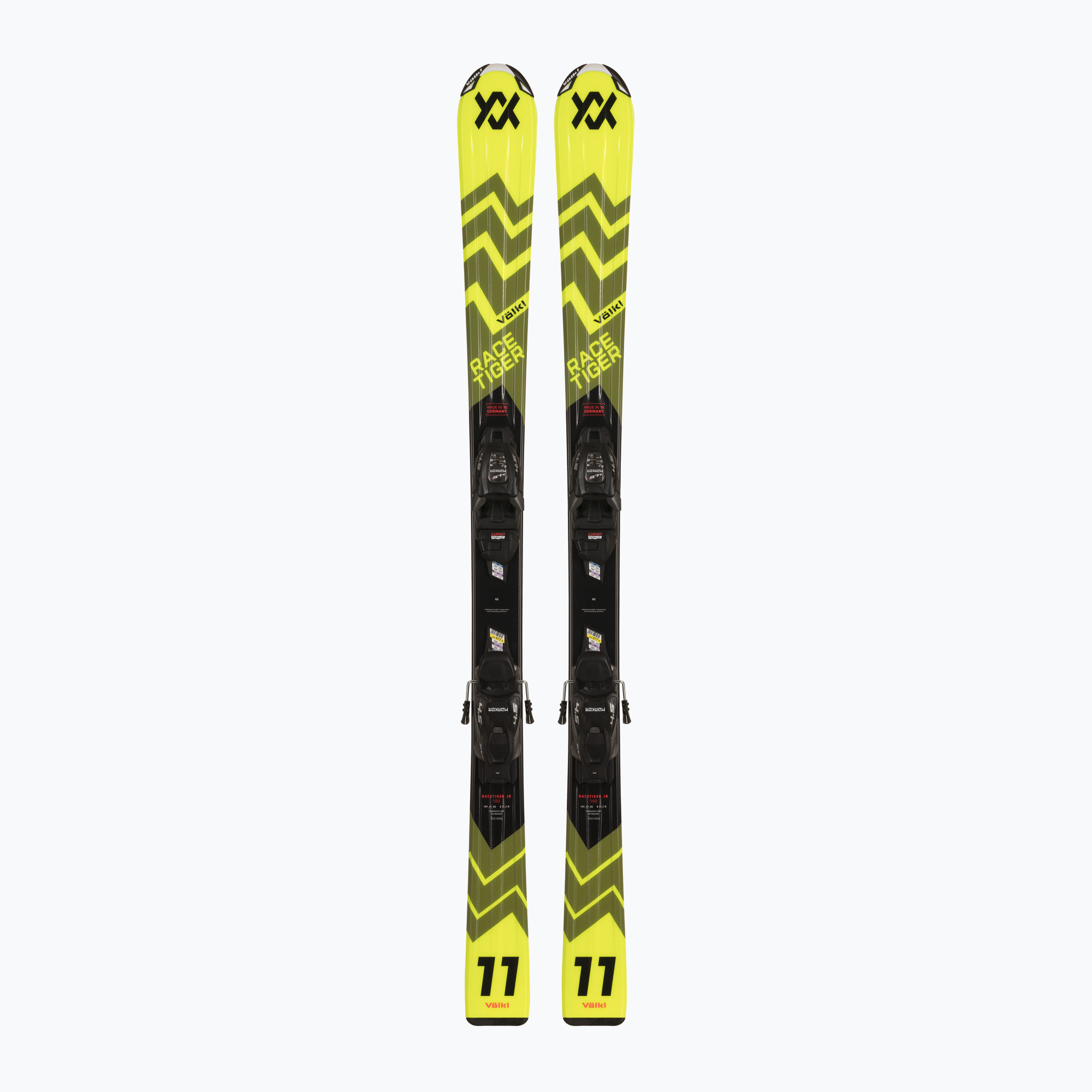 Detské zjazdové lyže Völkl Racetiger Jr Yellow + viazanie 4.5 VMotion Jr 100-120 cm yellow (Racetiger Jr Yellow+4.5 VMotion Jr V2410216/6162T1.VA)
