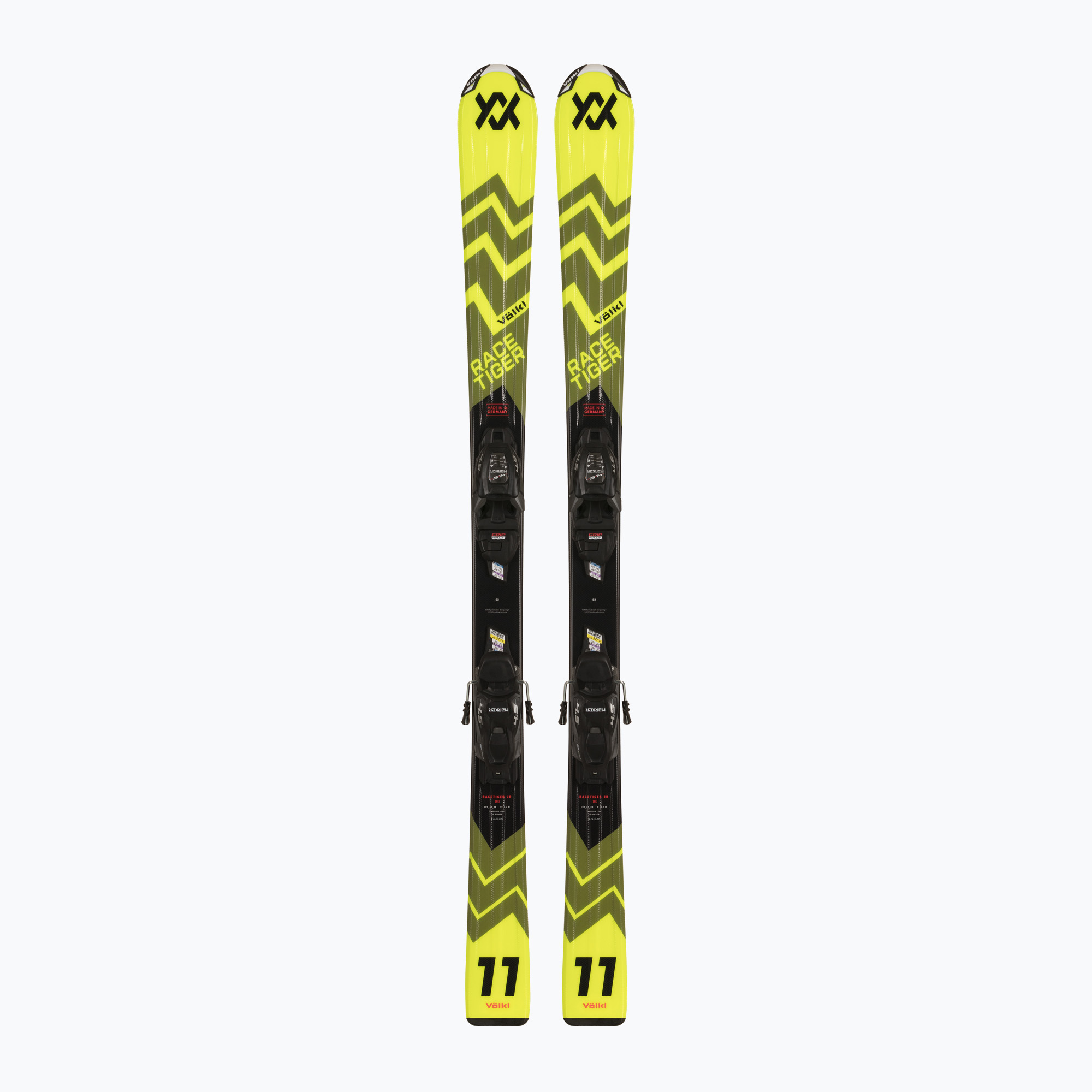 Detské zjazdové lyže Völkl Racetiger Jr Yellow + viazanie 4.5 VMotion Jr 80-90 cm yellow (Racetiger Jr Yellow+4.5 VMotion Jr V2410215/6162T1.VA)
