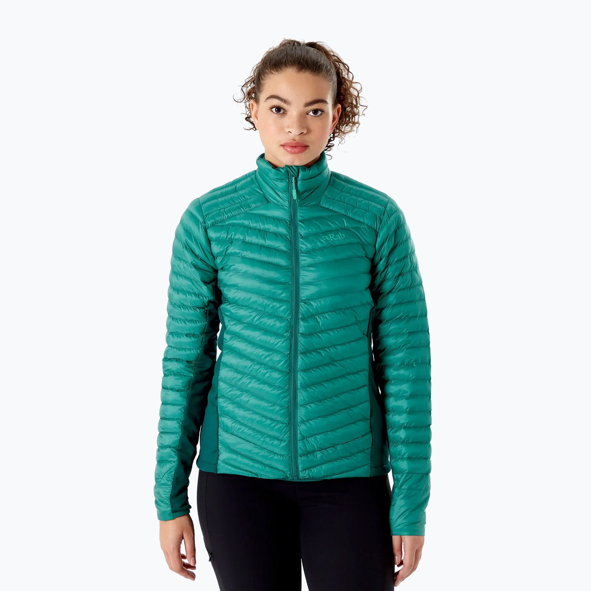 Women's down jacket Rab Cirrus Flex 2.0 green QIO-75-SR-08 (10)