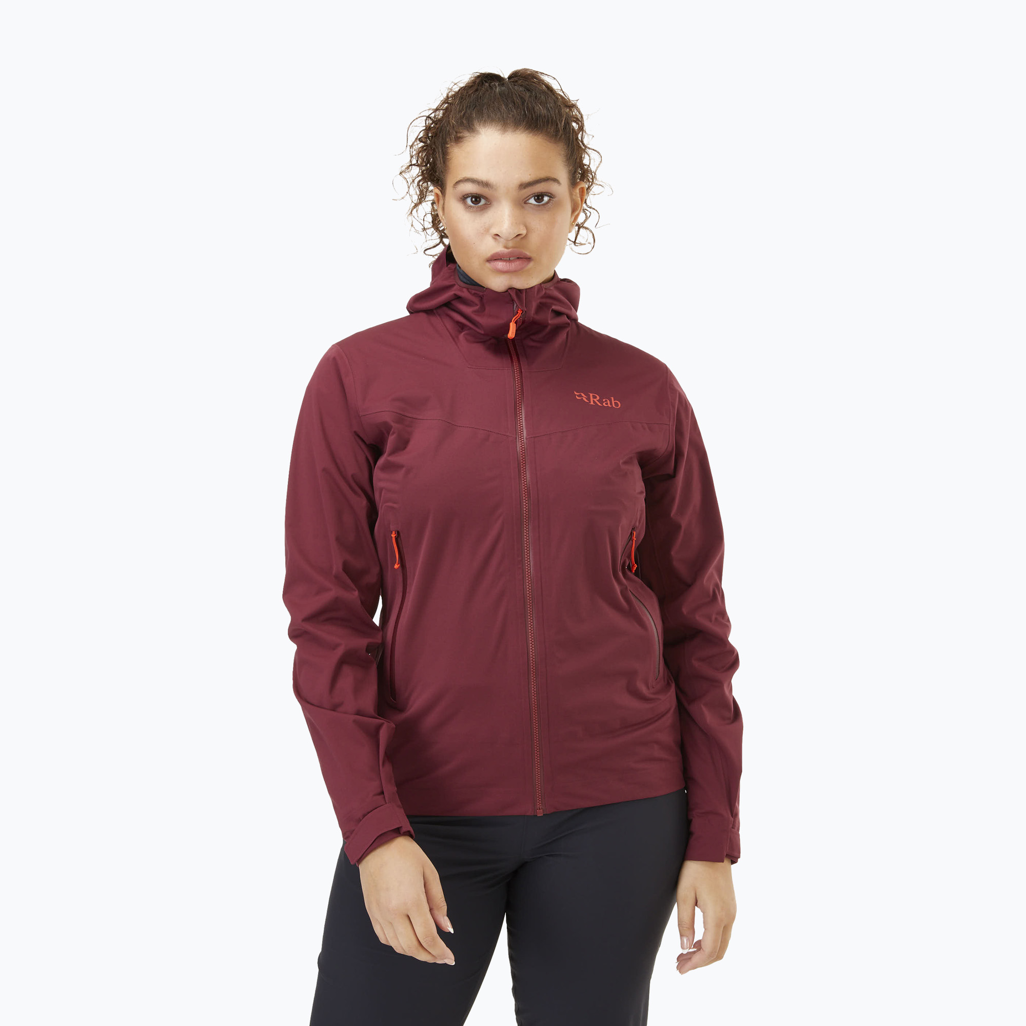 Kurtka przeciwdeszczowa damska Rab Kinetic 2.0 deep heather 