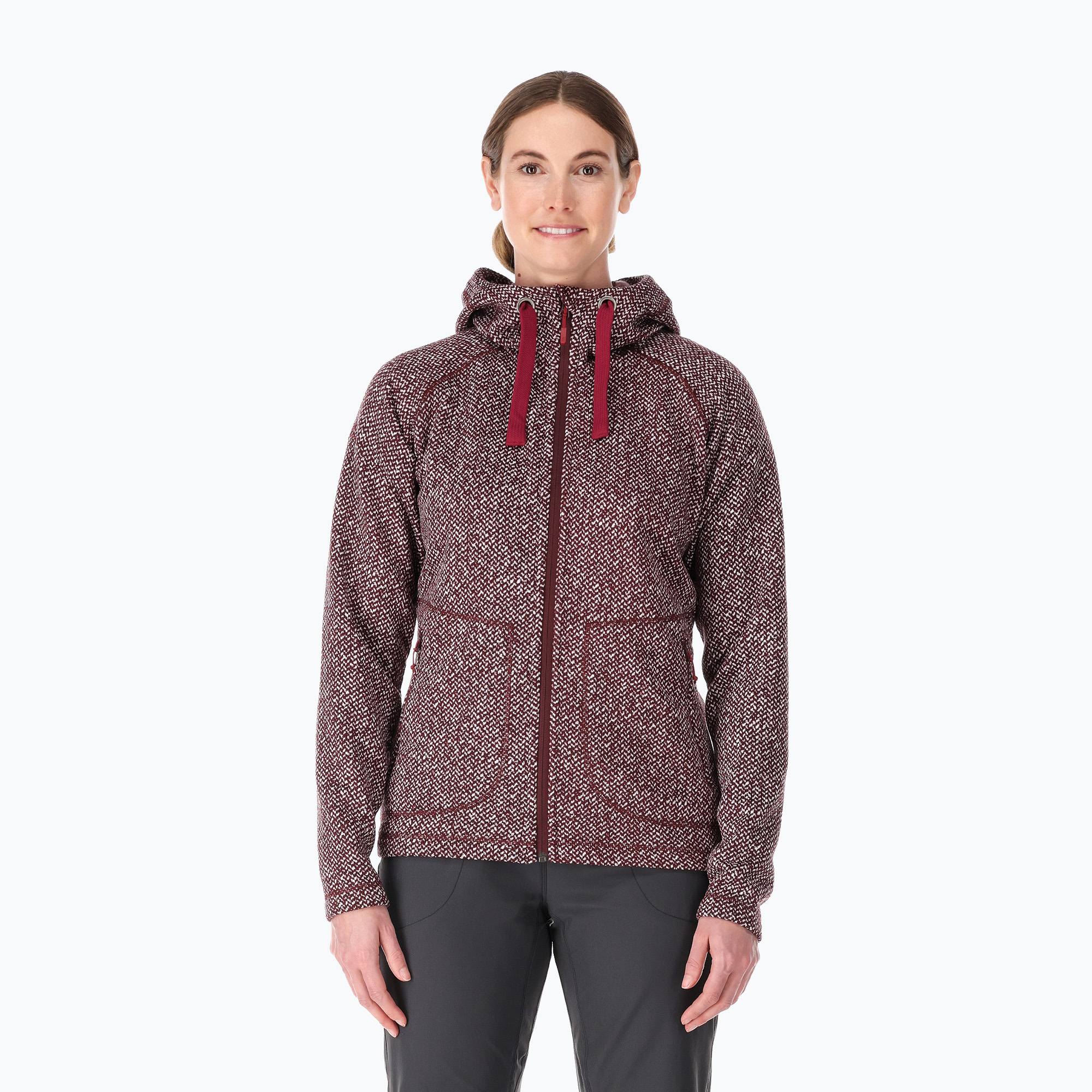 Rab Amy Hoody sweatshirt cu glugă pentru femei Rioja (Amy Hoody QFF-31)