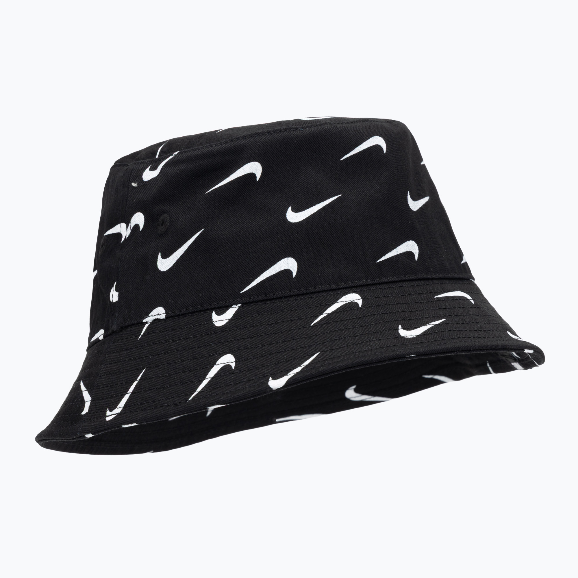 Pălărie pentru copii Nike Swoosh Print Bucket black