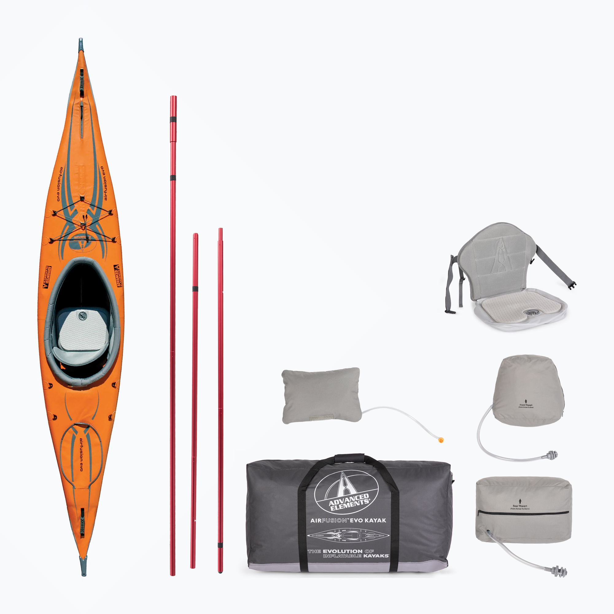 Advanced Elements Air Fusion TM EVO orange/grey 1-person inflatable kayak