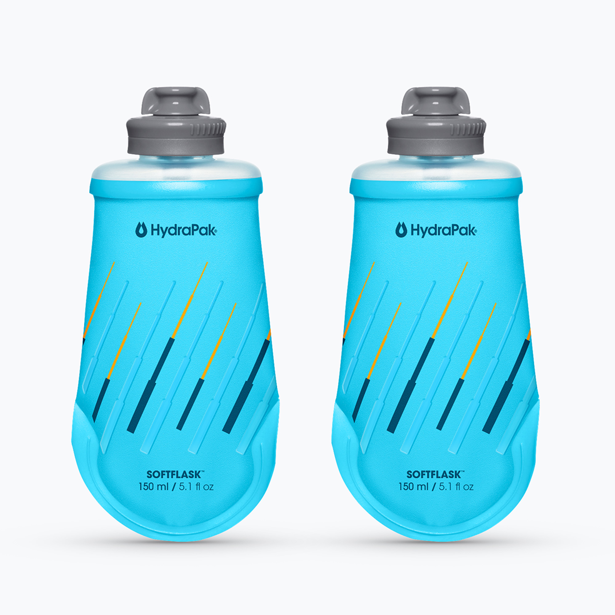 Softflask Hydrapak Softflask 2 Pack Malibu Blue