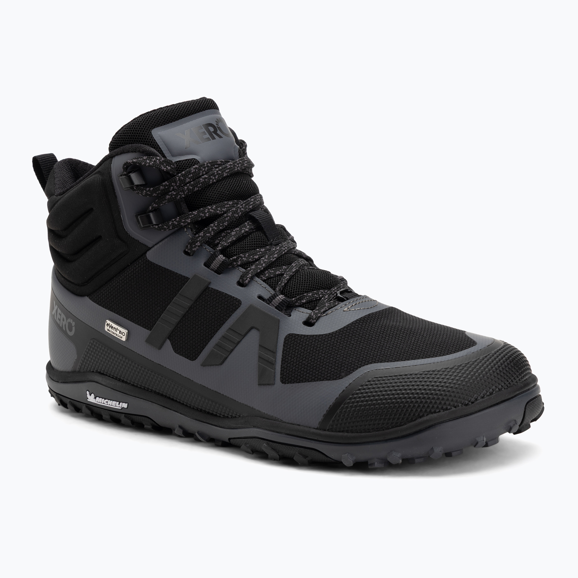 Buty barefoot Xero Shoes Scrambler Mid II WP black/asphalt 