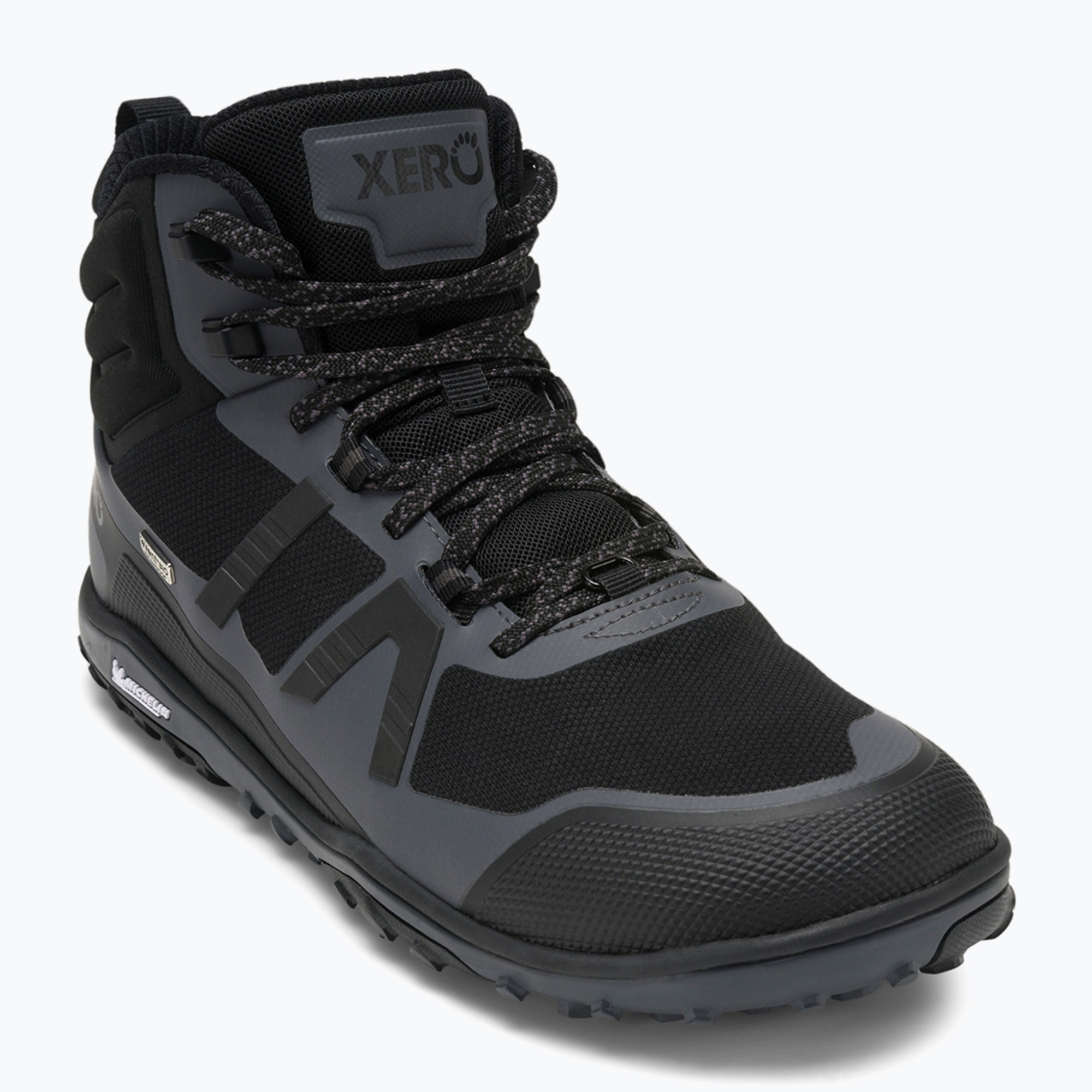 Buty barefoot Xero Shoes Scrambler Mid II WP black/asphalt 