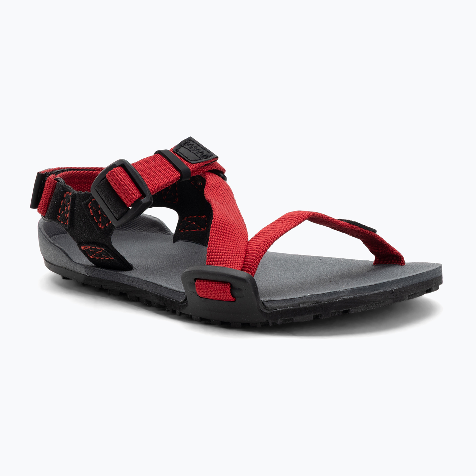 Sandały barefoot dziecięce Xero Shoes Z-Trail charcoal/red pepper 