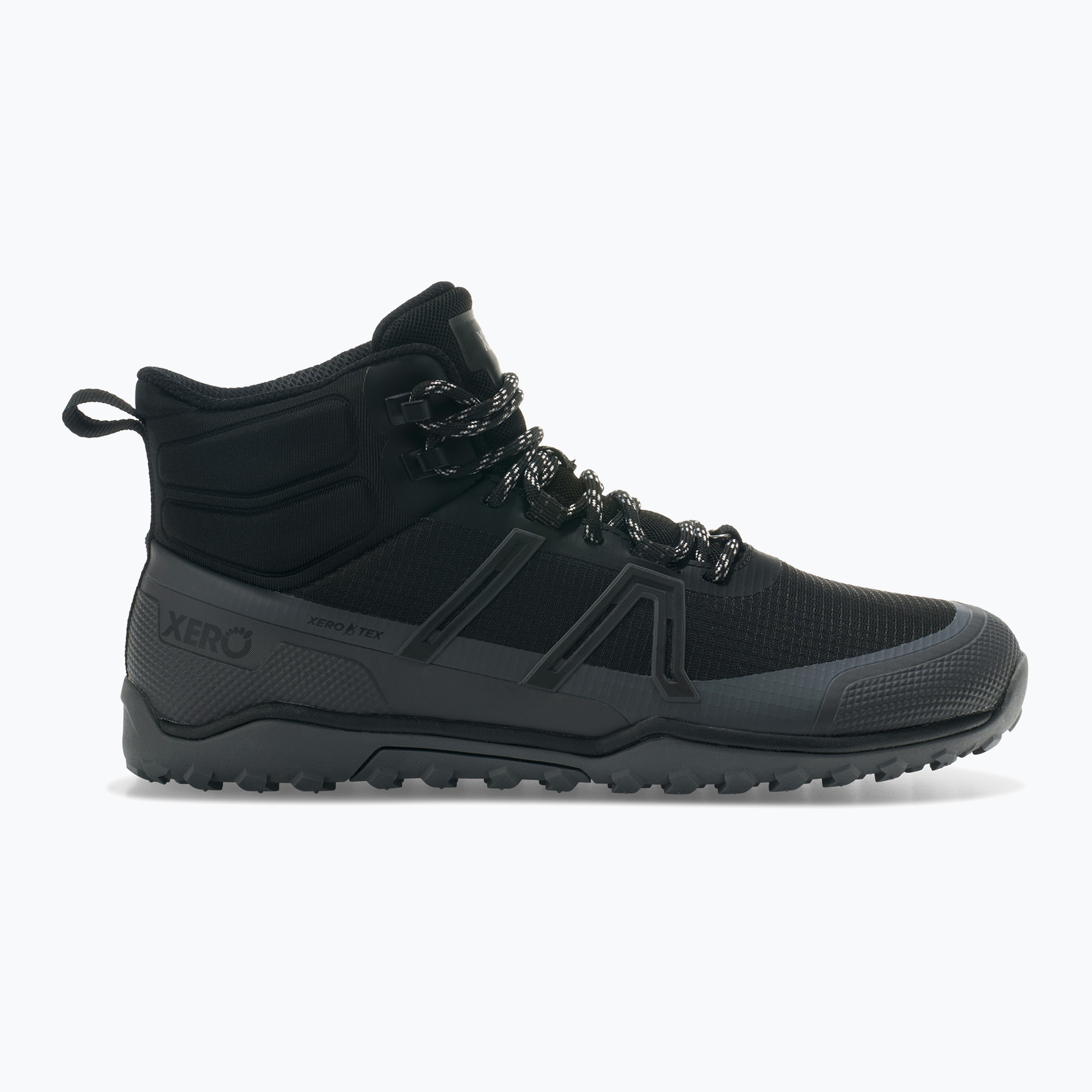 Buty barefoot damskie Xero Shoes Scrambler Trail Mid WP black/asphalt 