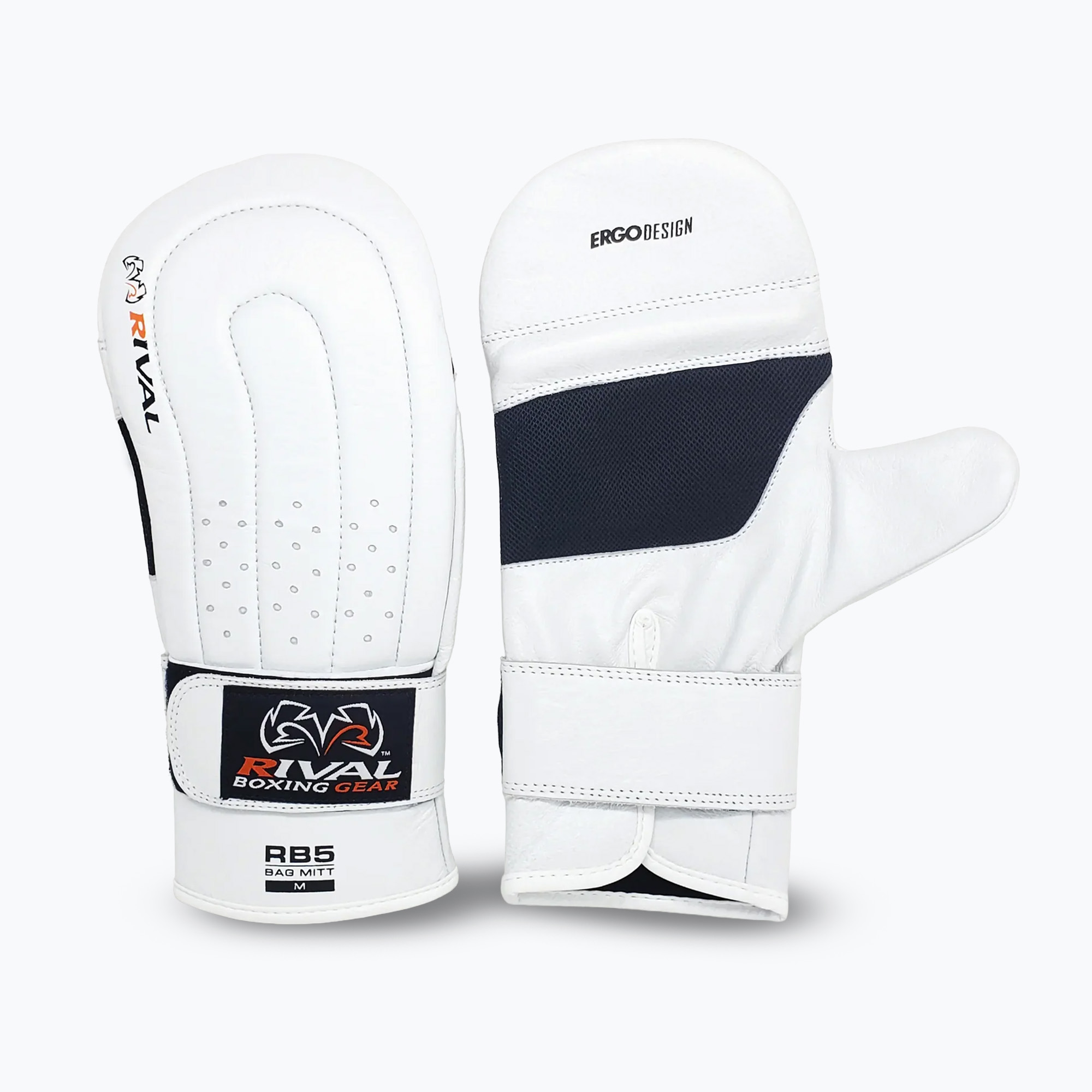Rękawice bokserskie Rival RB5 Bag Mitts white 
