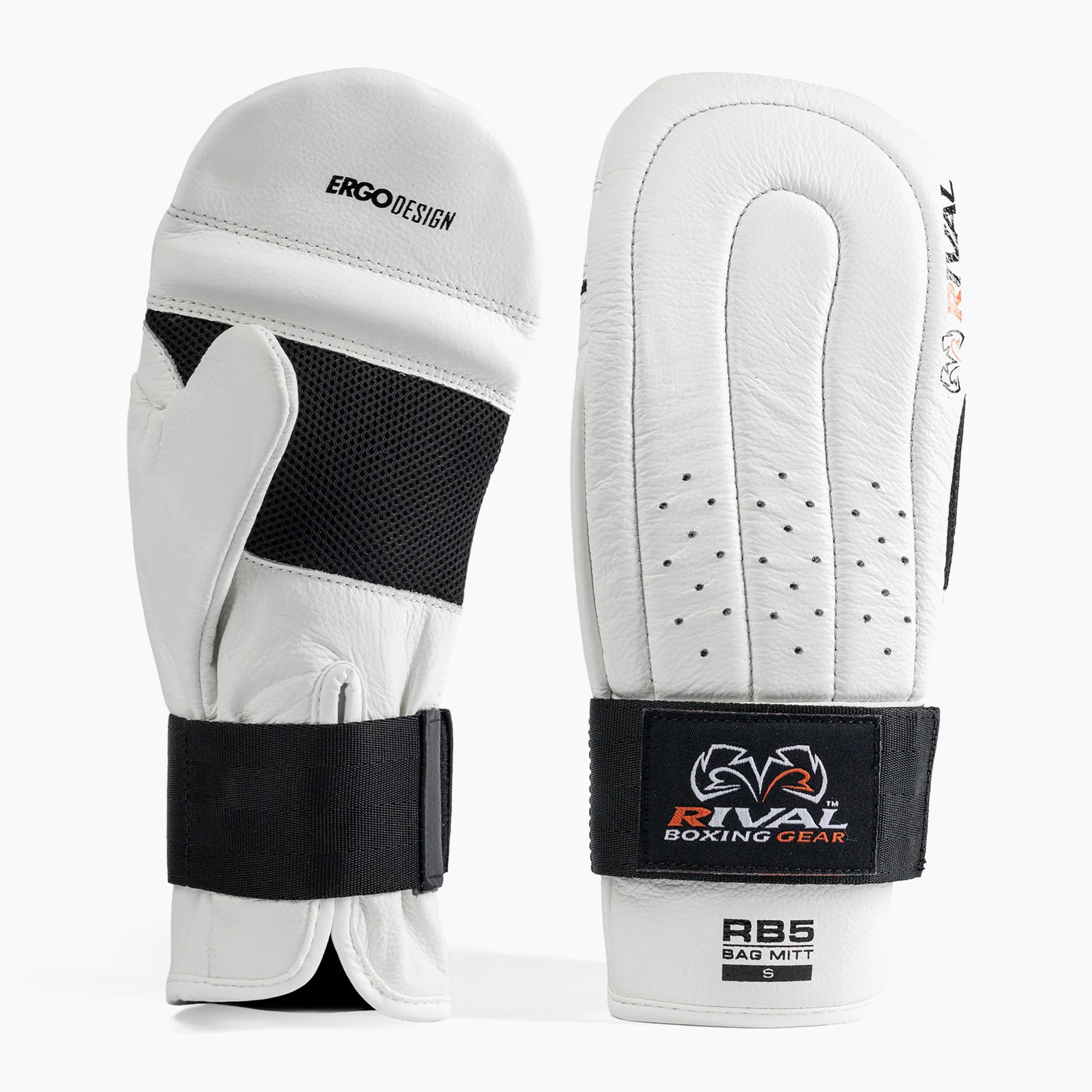 Rękawice bokserskie Rival RB5 Bag Mitts white/black