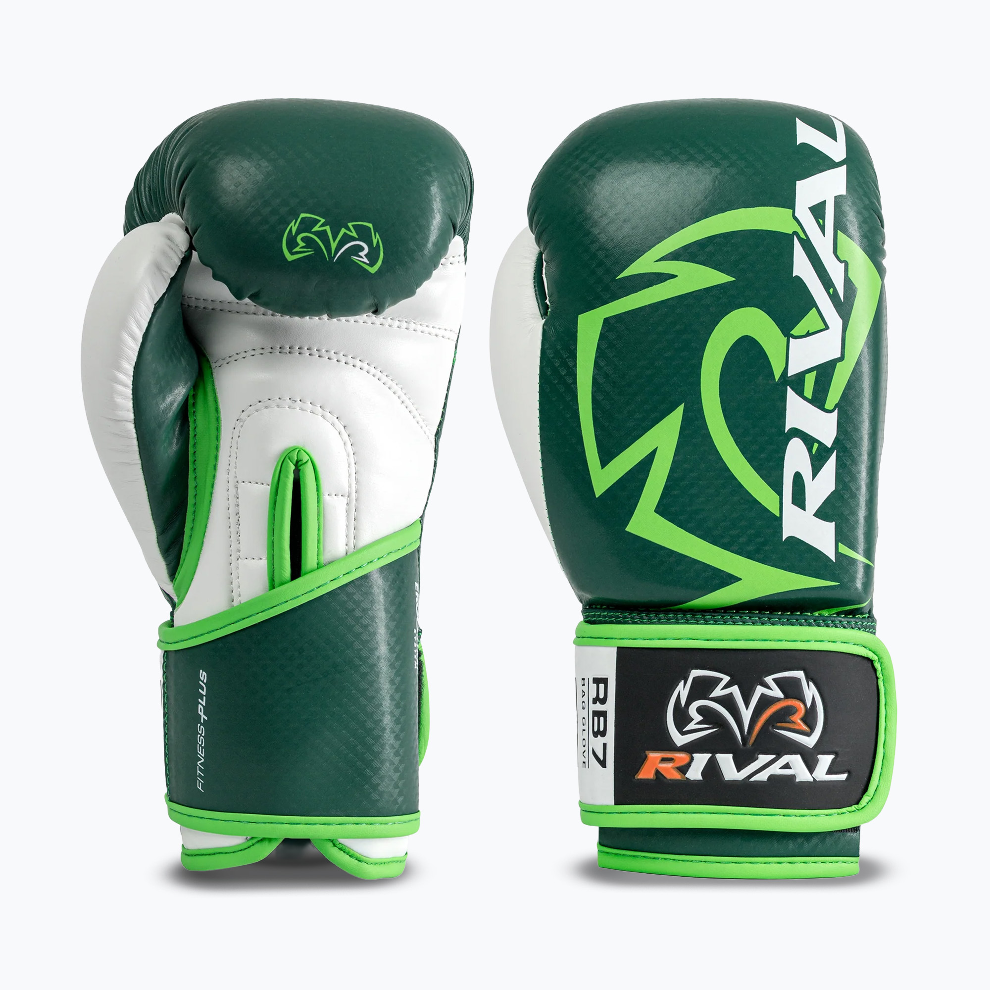 Rękawice bokserskie Rival RB7 Fitness Plus Bag green/white