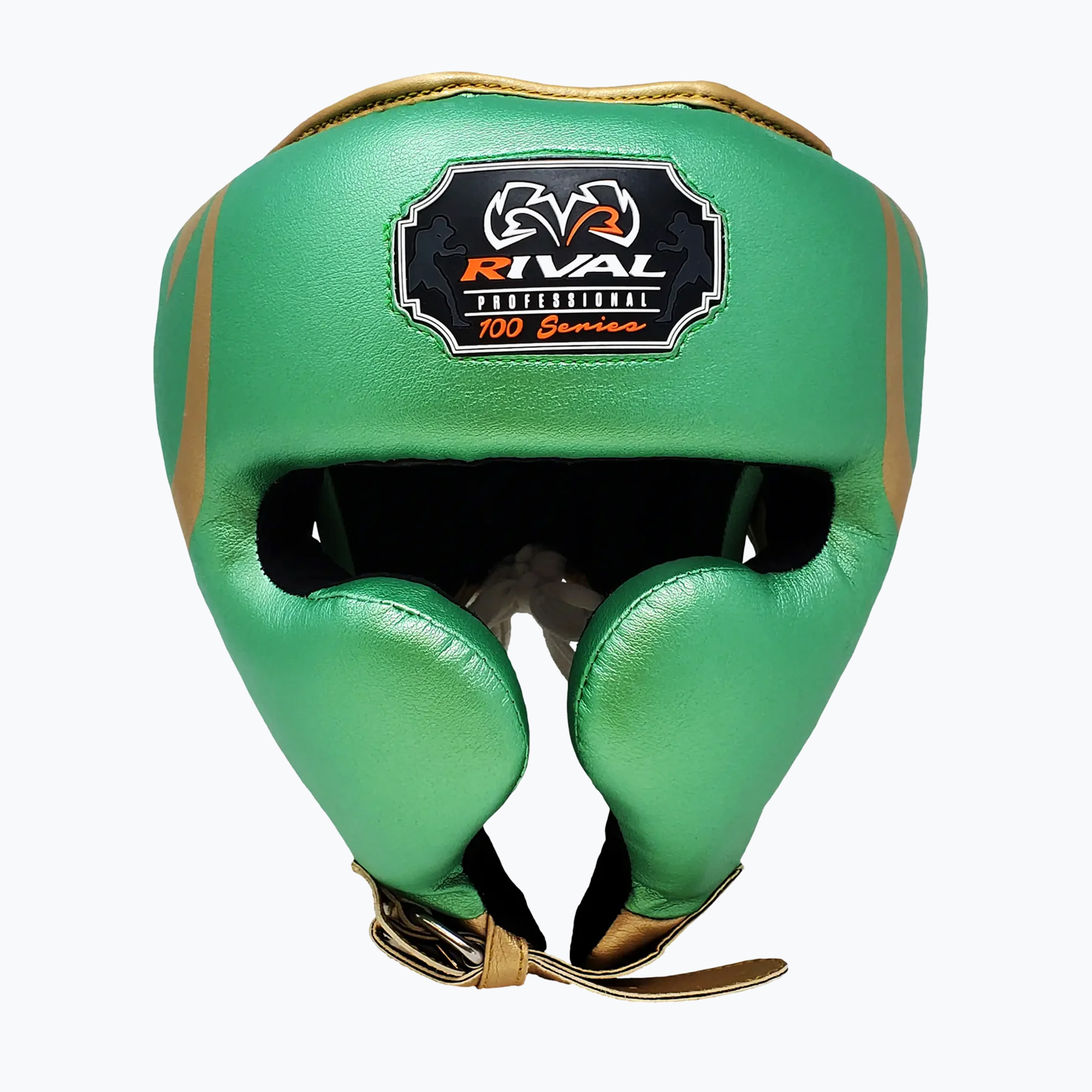 Kask bokserki Rival RHG100 Professional Headgear green/gold 