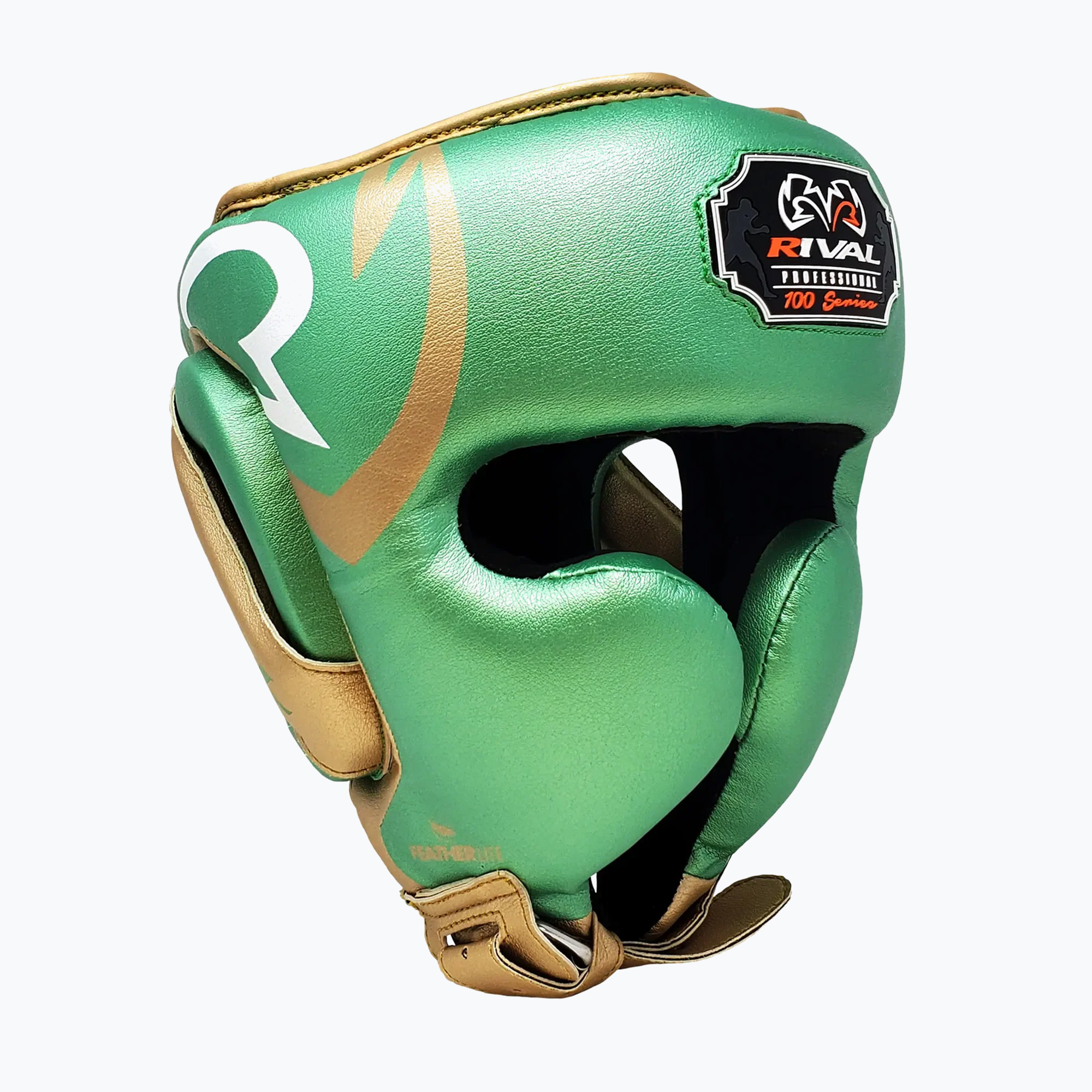 Kask bokserski Rival RGH100 Professional Protector green/gold 