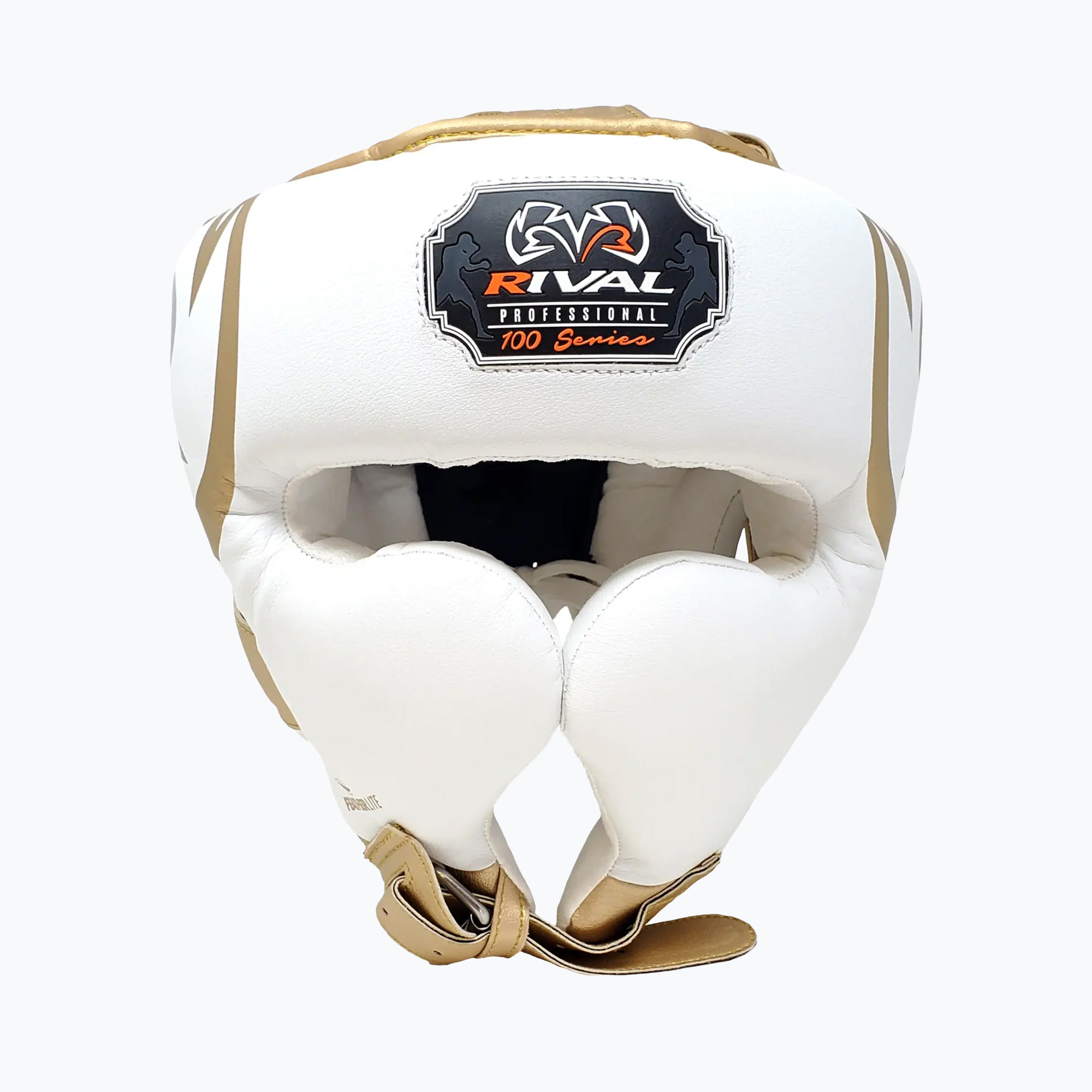 Kask bokserki Rival RHG100 Professional Headgear white/gold 