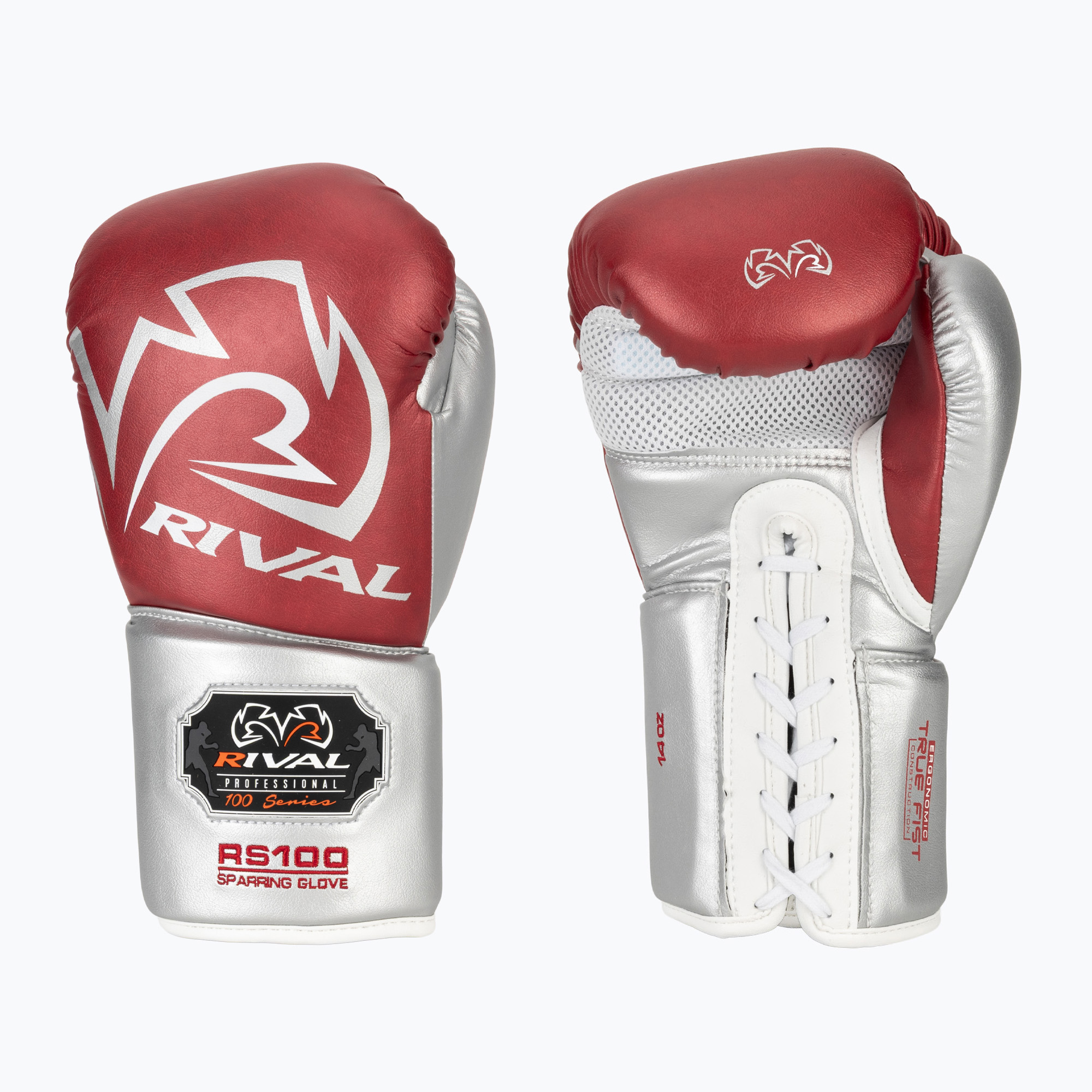 Боксьорски ръкавици Rival RS100 Professional red/silver