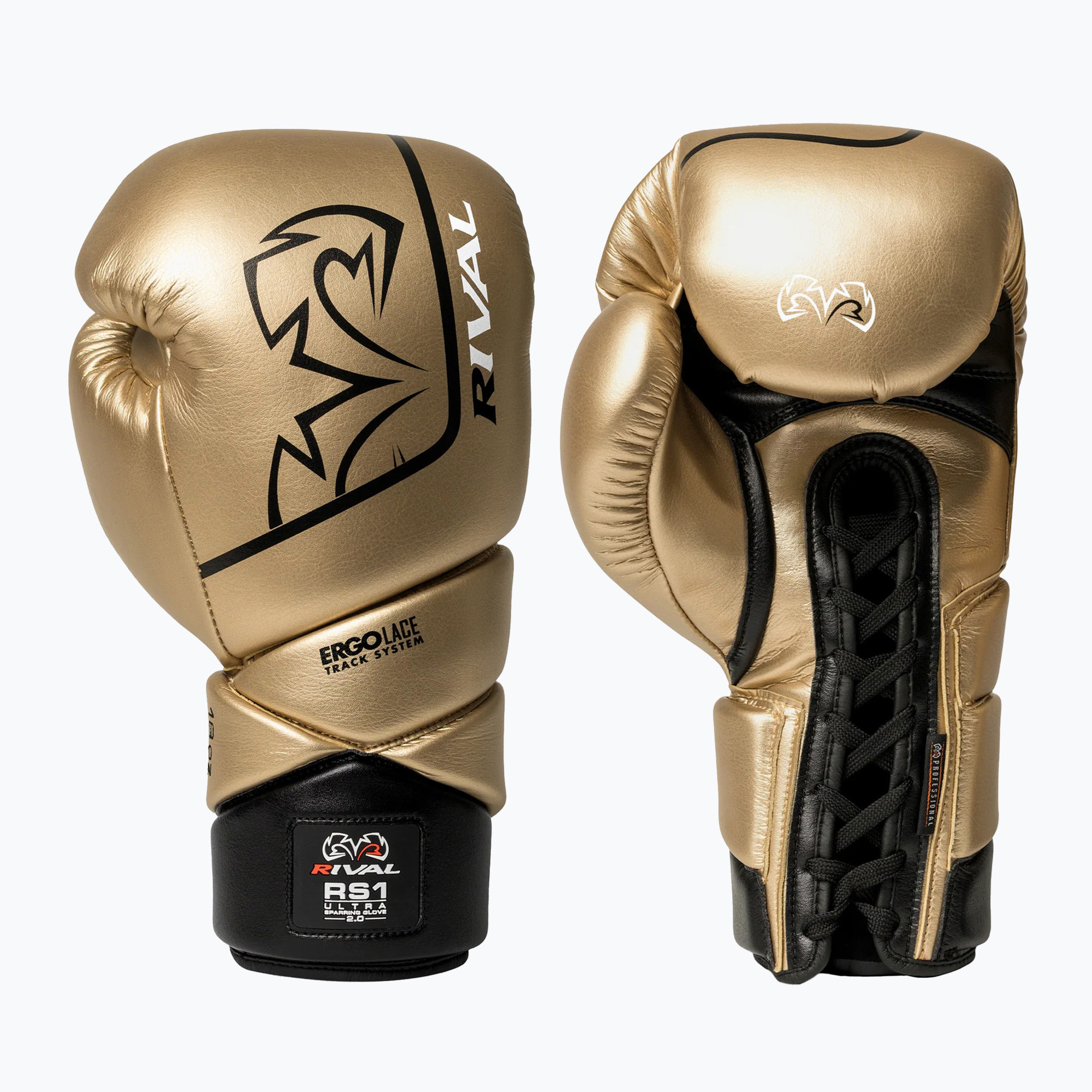 Rękawice bokserskie Rival RS1 Ultra Sparring 2.0 gold 
