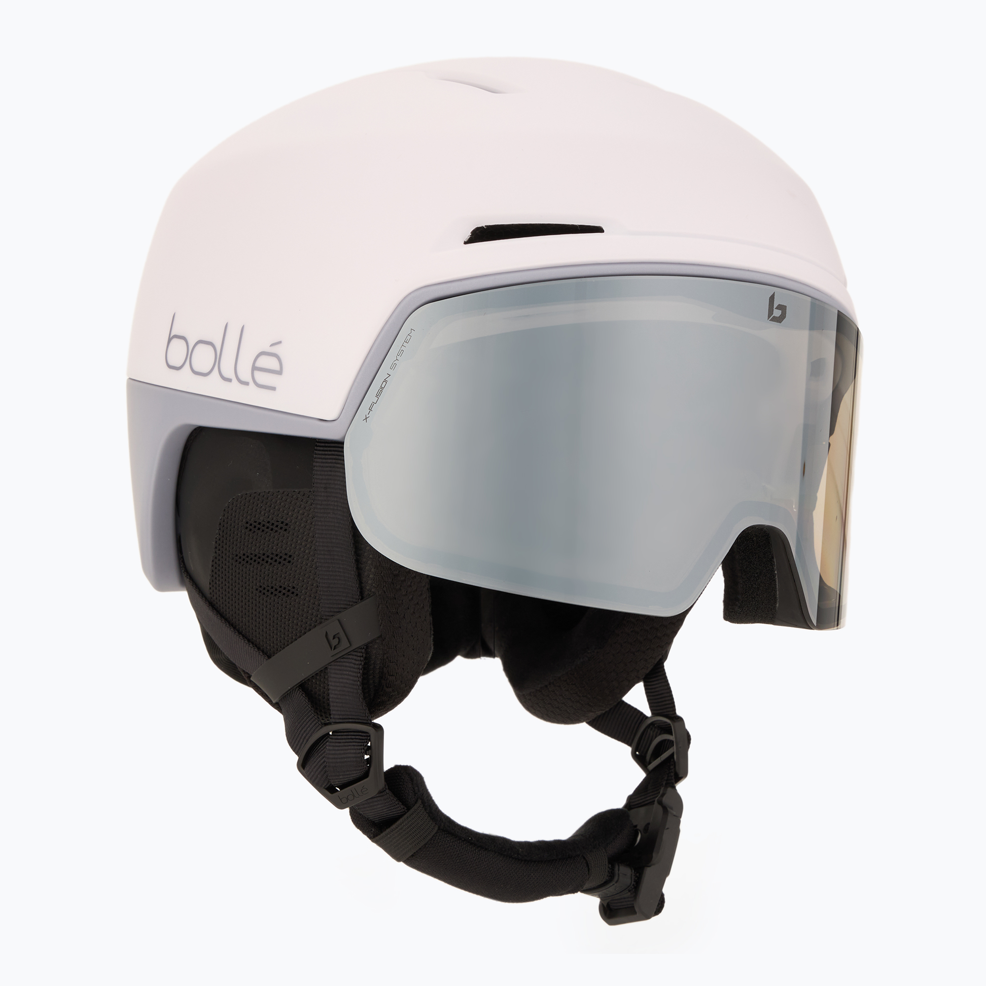 Casco da sci Bollé X-Fusion bianco lilla opaco/fotocromatico pistola (55-59 cm (M)) (X-Fusion BH017004)