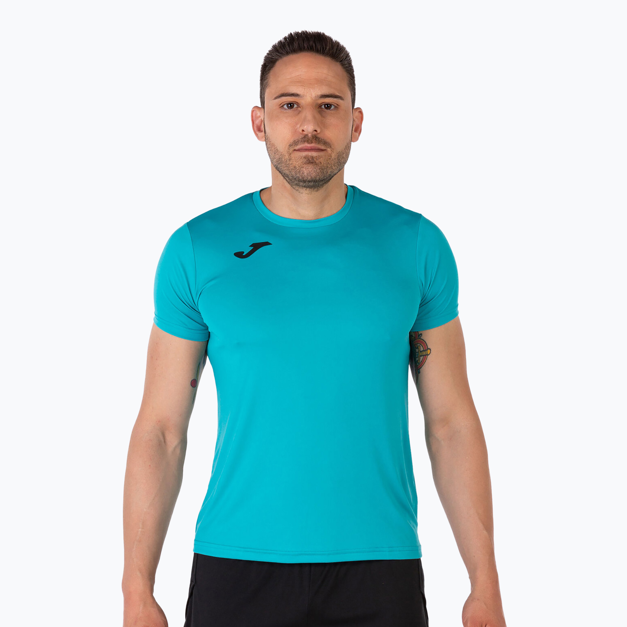Мъжка тениска за бягане Joma Record II turquoise