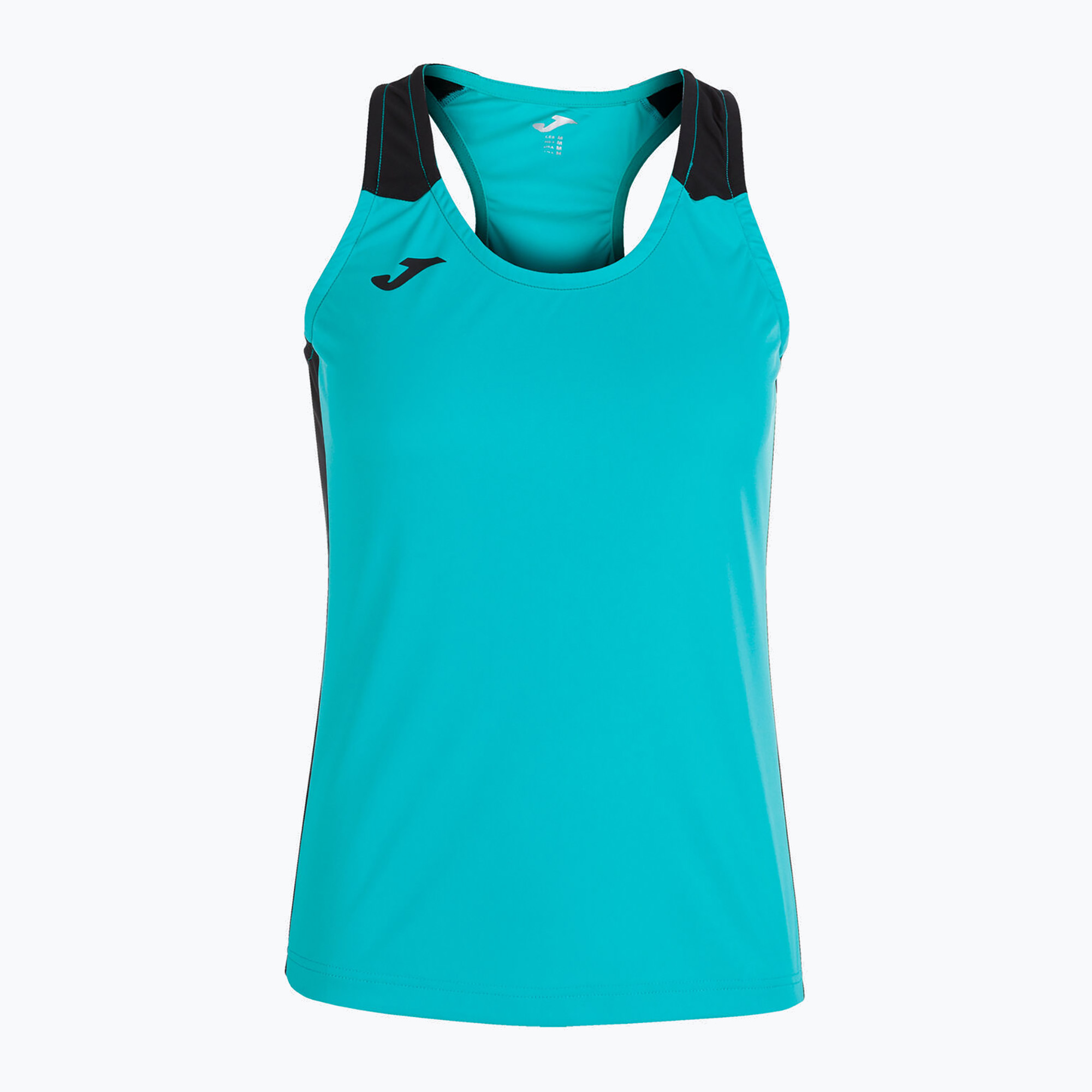 Canotta Joma Record II Donna Maglia da corsa turchese/nera (XS) (Record II Tank Top 901396.725)
