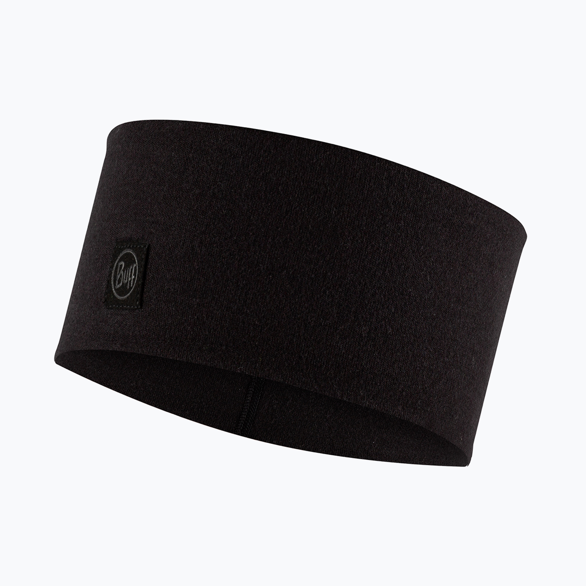 Opaska na głowę BUFF Merino Wide solid black 