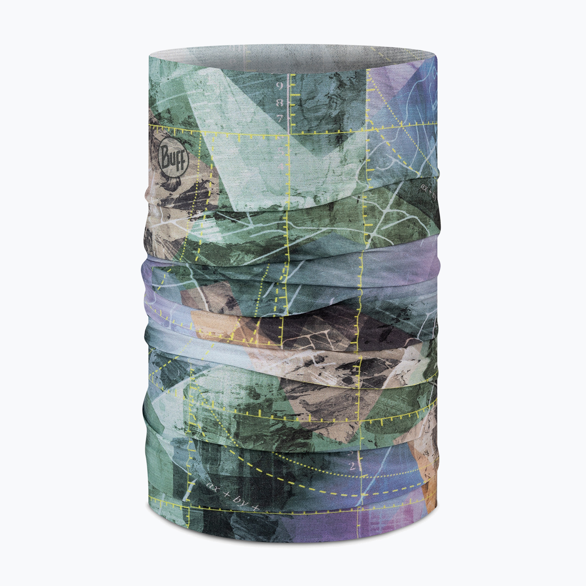 Многофункционална кърпа BUFF Coolnet UV campast green