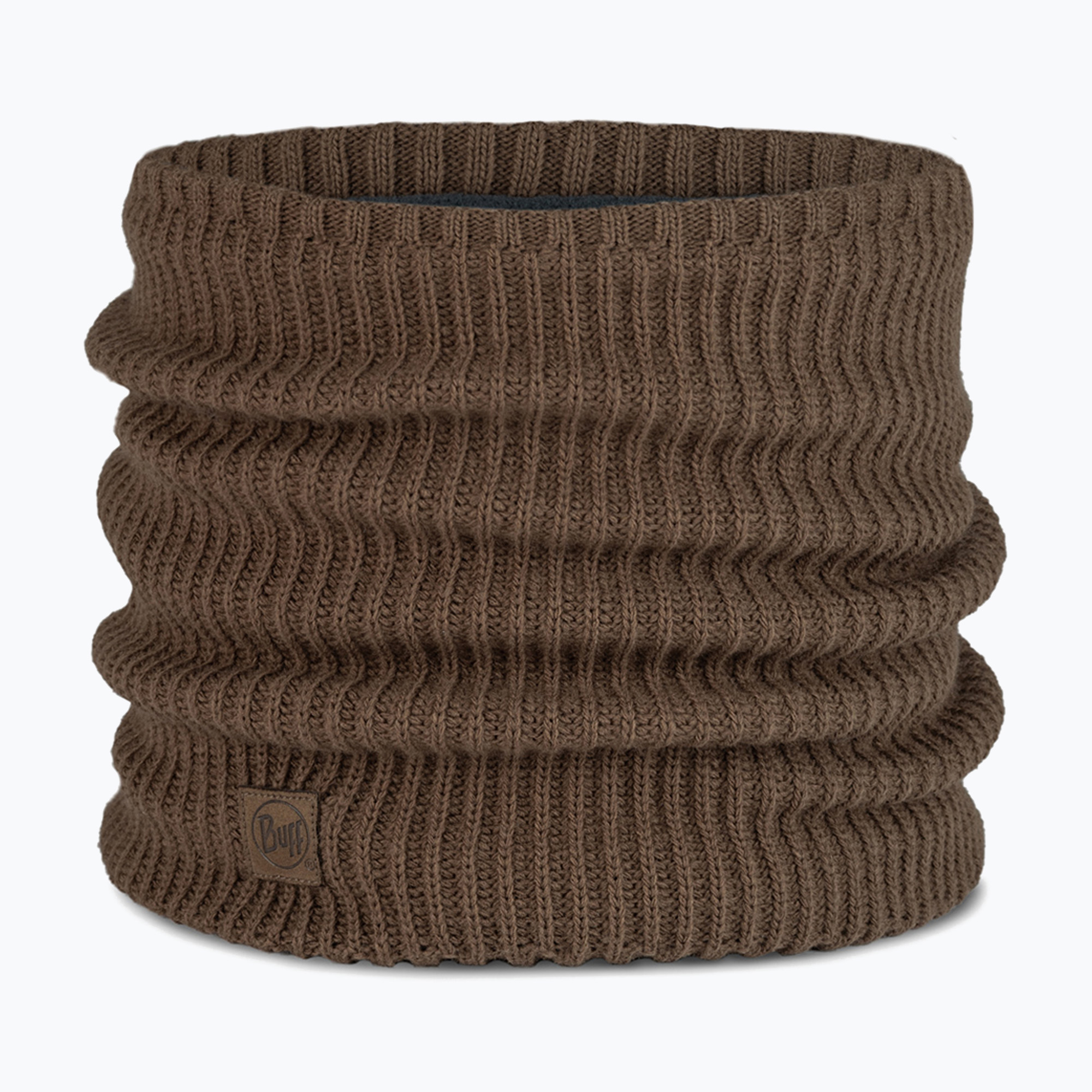 Komin BUFF Knitted & Fleece Rutger brindle brown