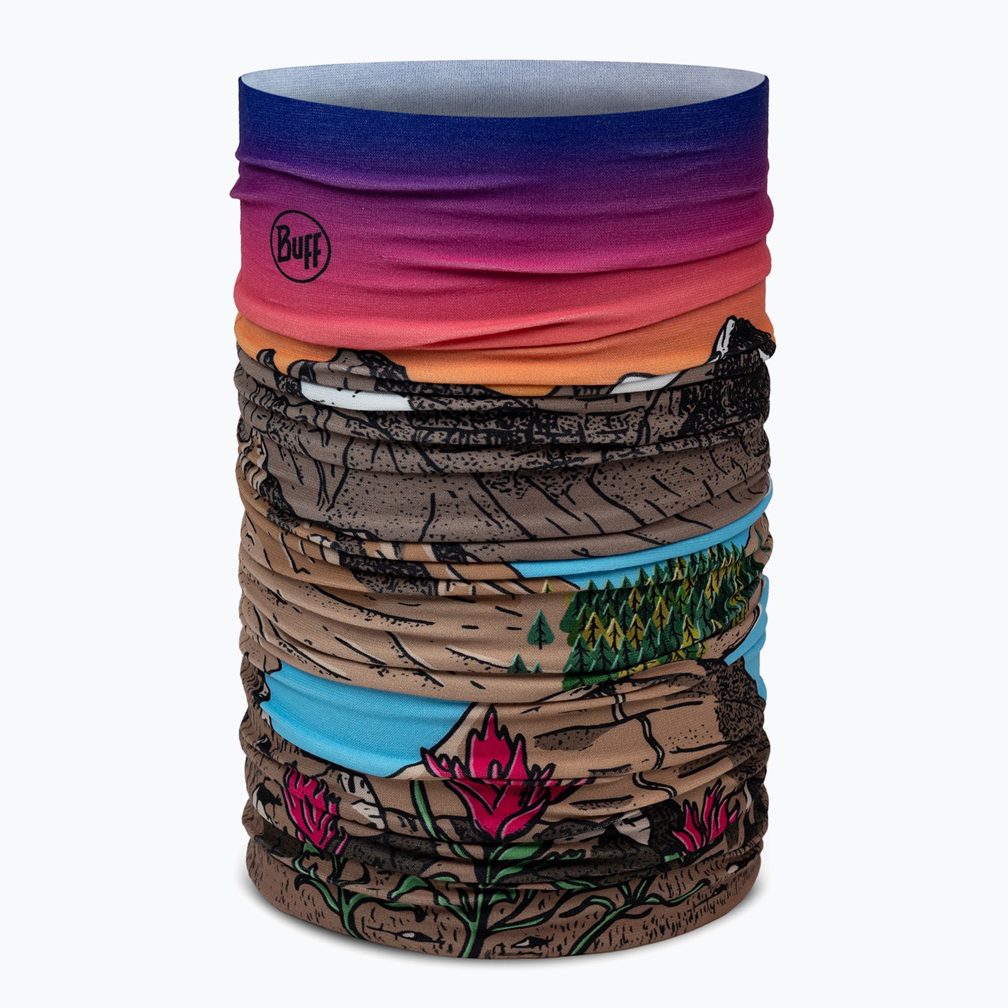 Многофункционална кърпа BUFF Original Ecostretch dryen blue