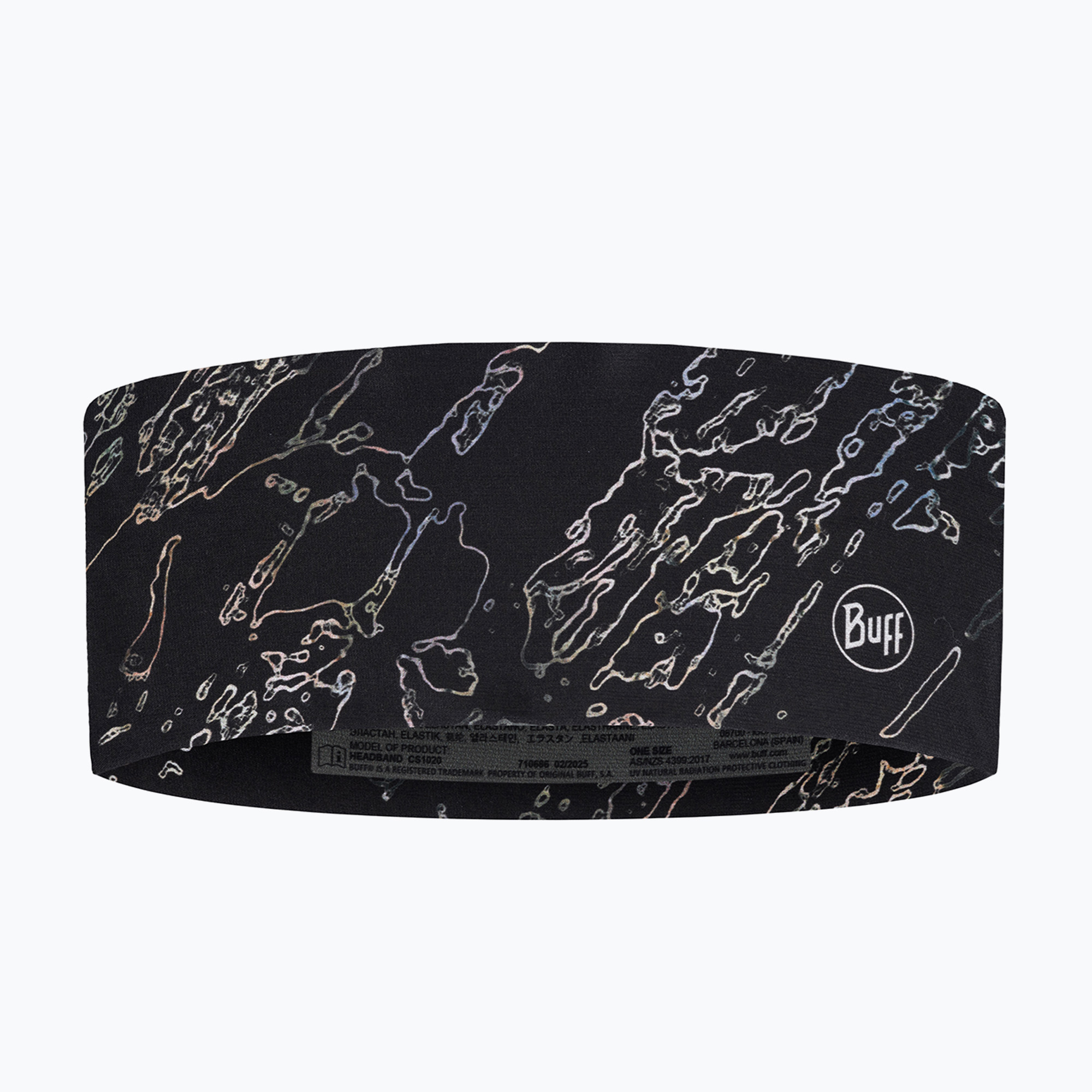 Лента за глава BUFF CoolNet UV Wide front black