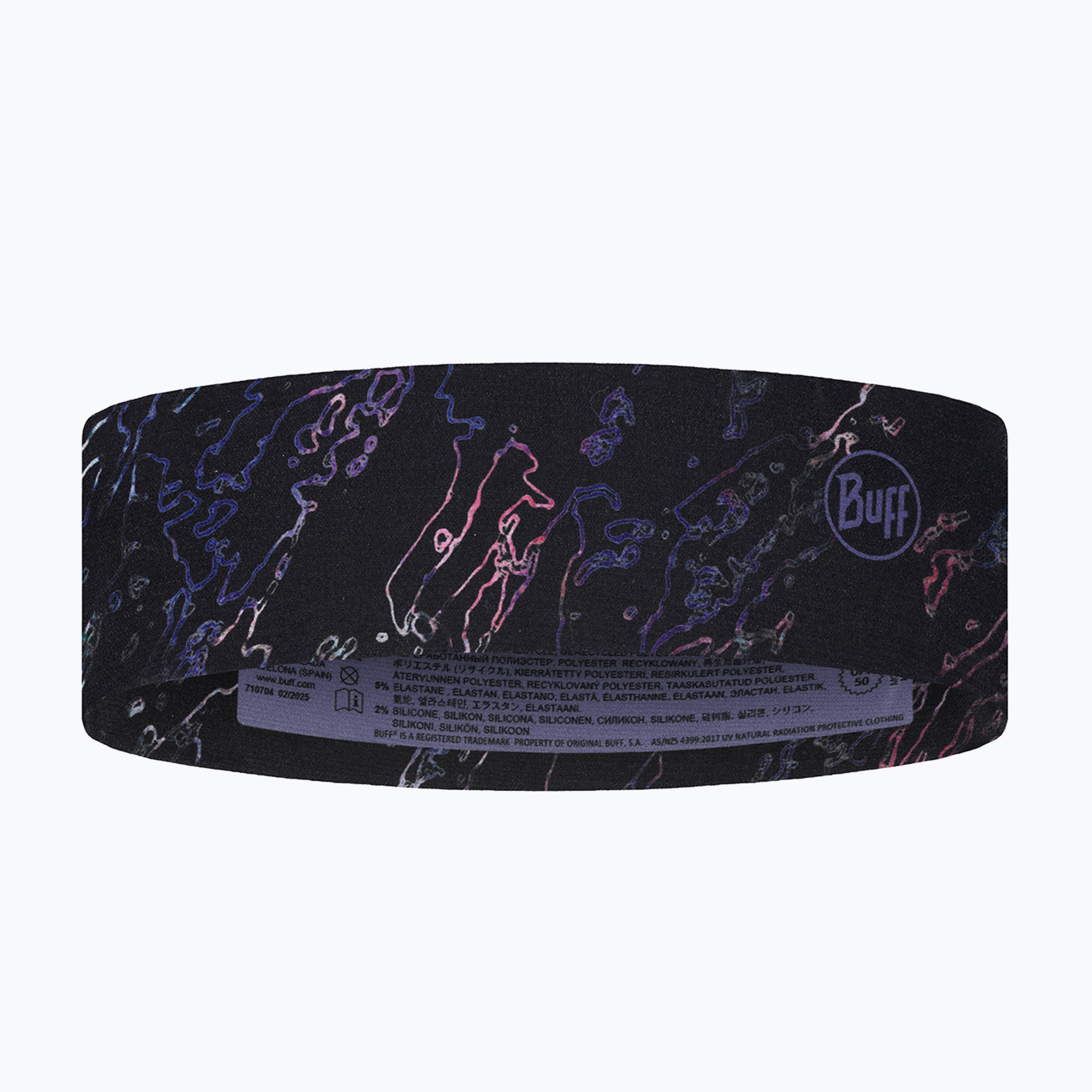 Лента за глава BUFF CoolNet UV Slim anter black