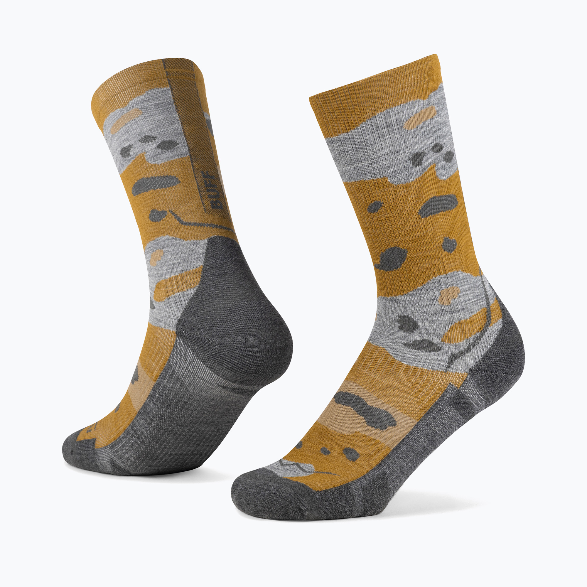 Skarpety BUFF Merino Lightweight Crew LWC2 khaki 