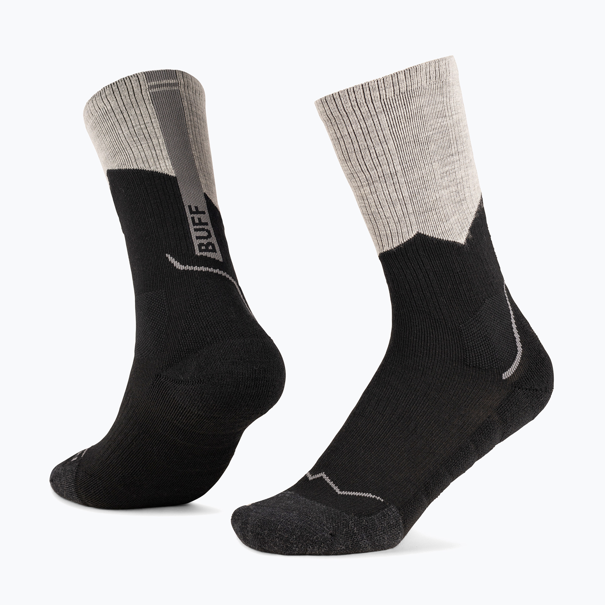 Ponožky BUFF Midweight Crew black