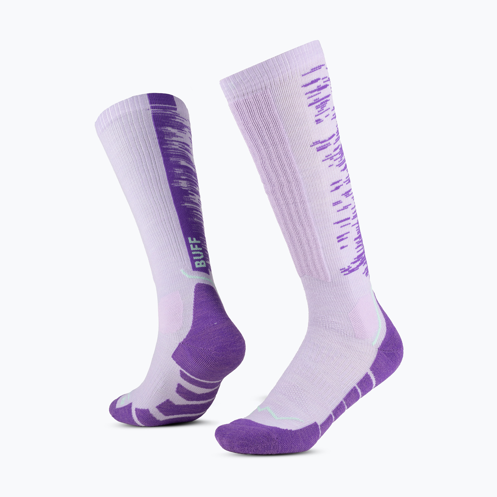 Șosete BUFF Merino Heavyweight Over The Calf lilac ice