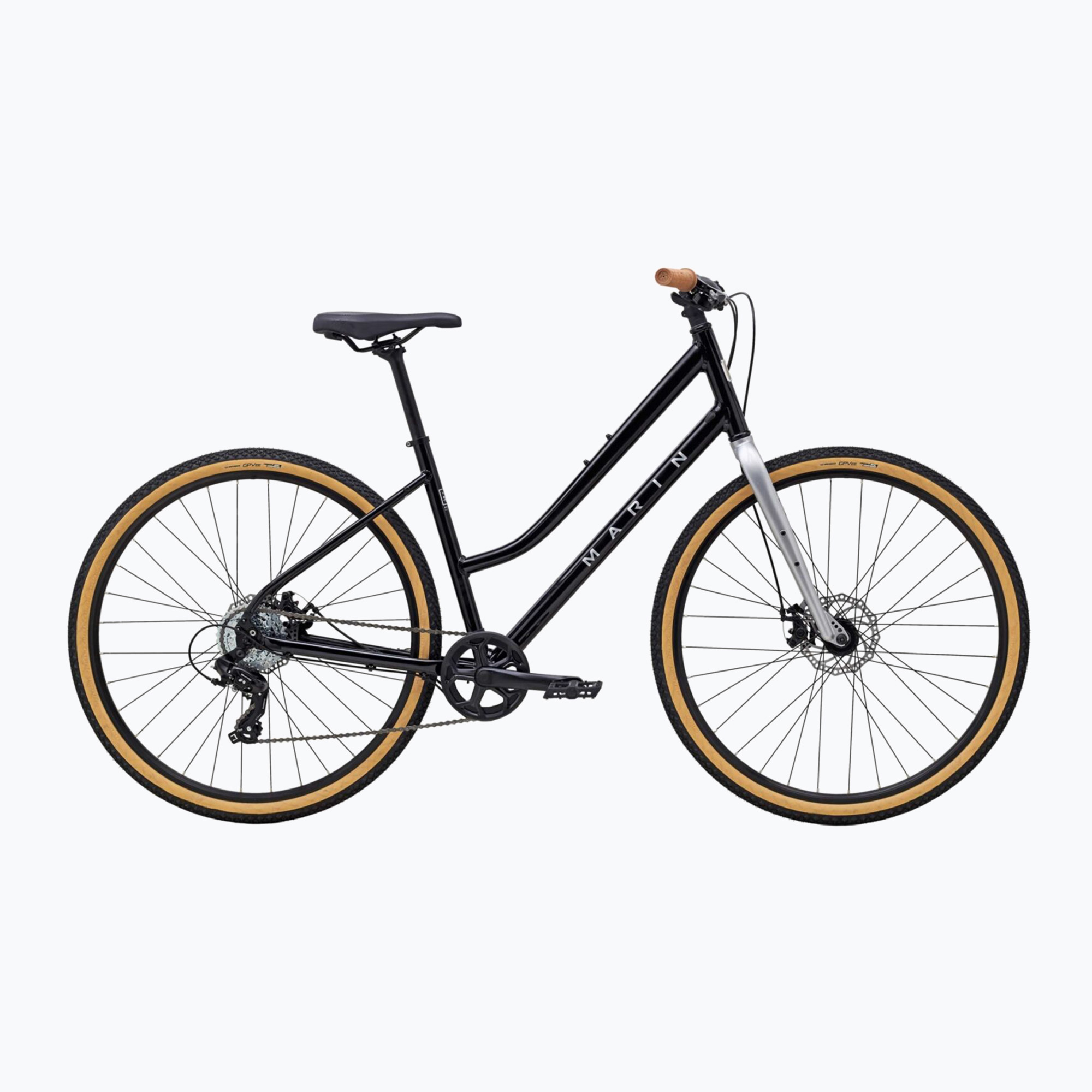 Dámsky crossový bicykel Marin Kentfield 1 ST 700C lesklá čierna/strieborná (Kentfield 1 ST 700C 732440001)