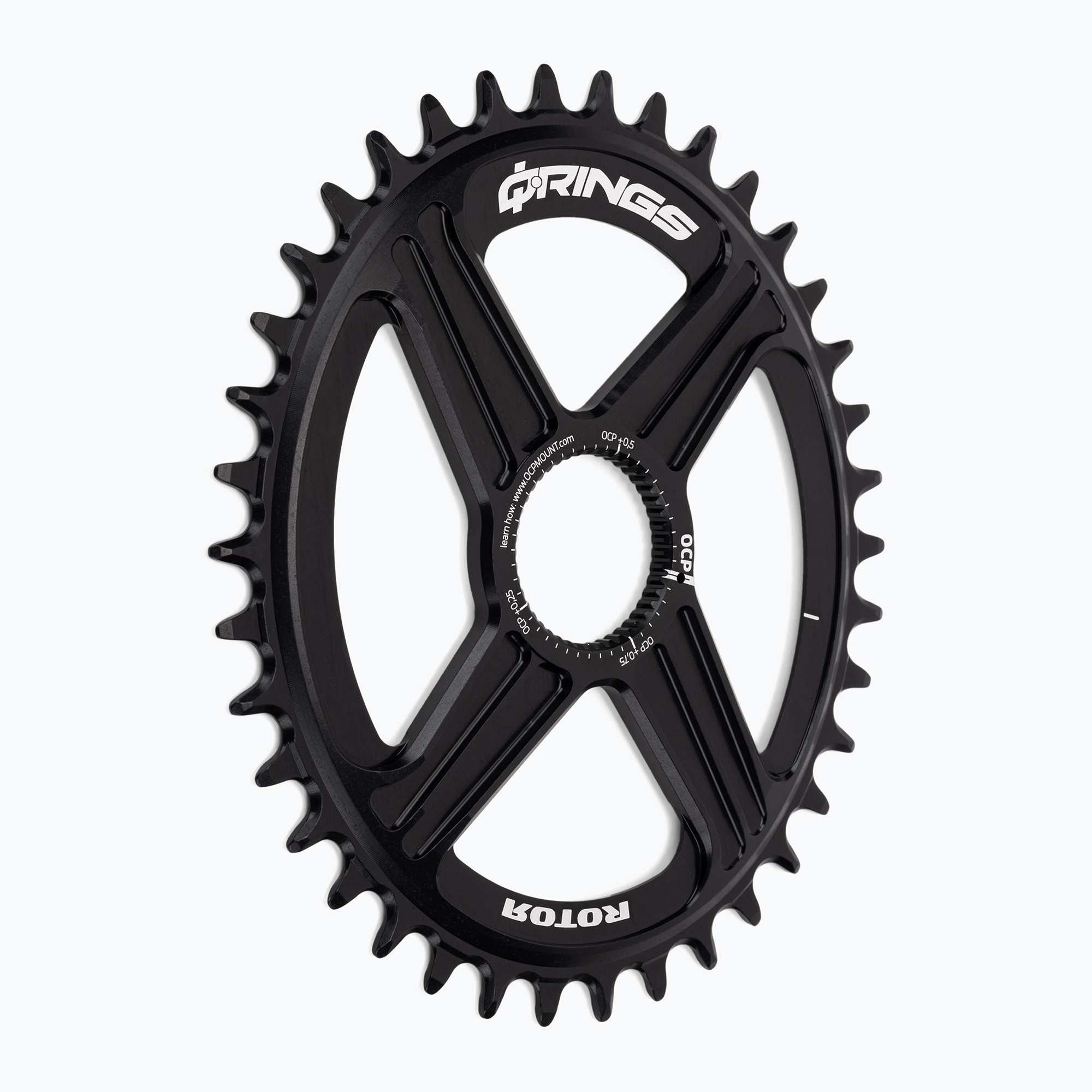 Зъбно колело Rotor Q Rings Dm Oval MTB 38T black