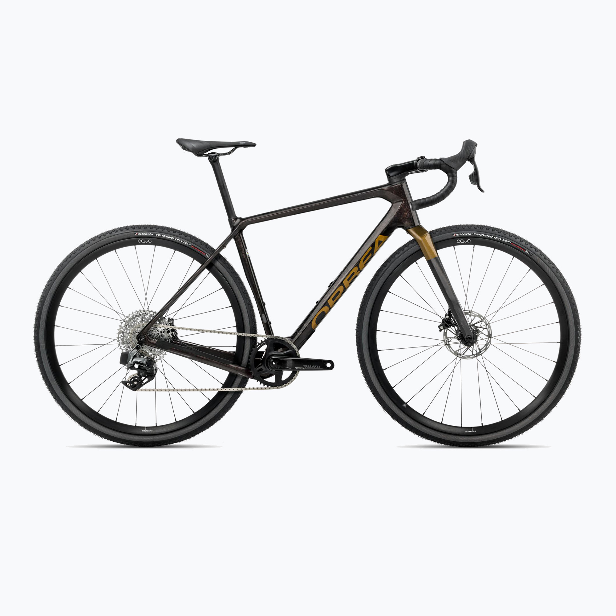 Gravel kolo Orbea Terra M31 Team 1X 2025 cosmic carbon view/metallic olive green (Terra M31e Team 1X S15005DJ)