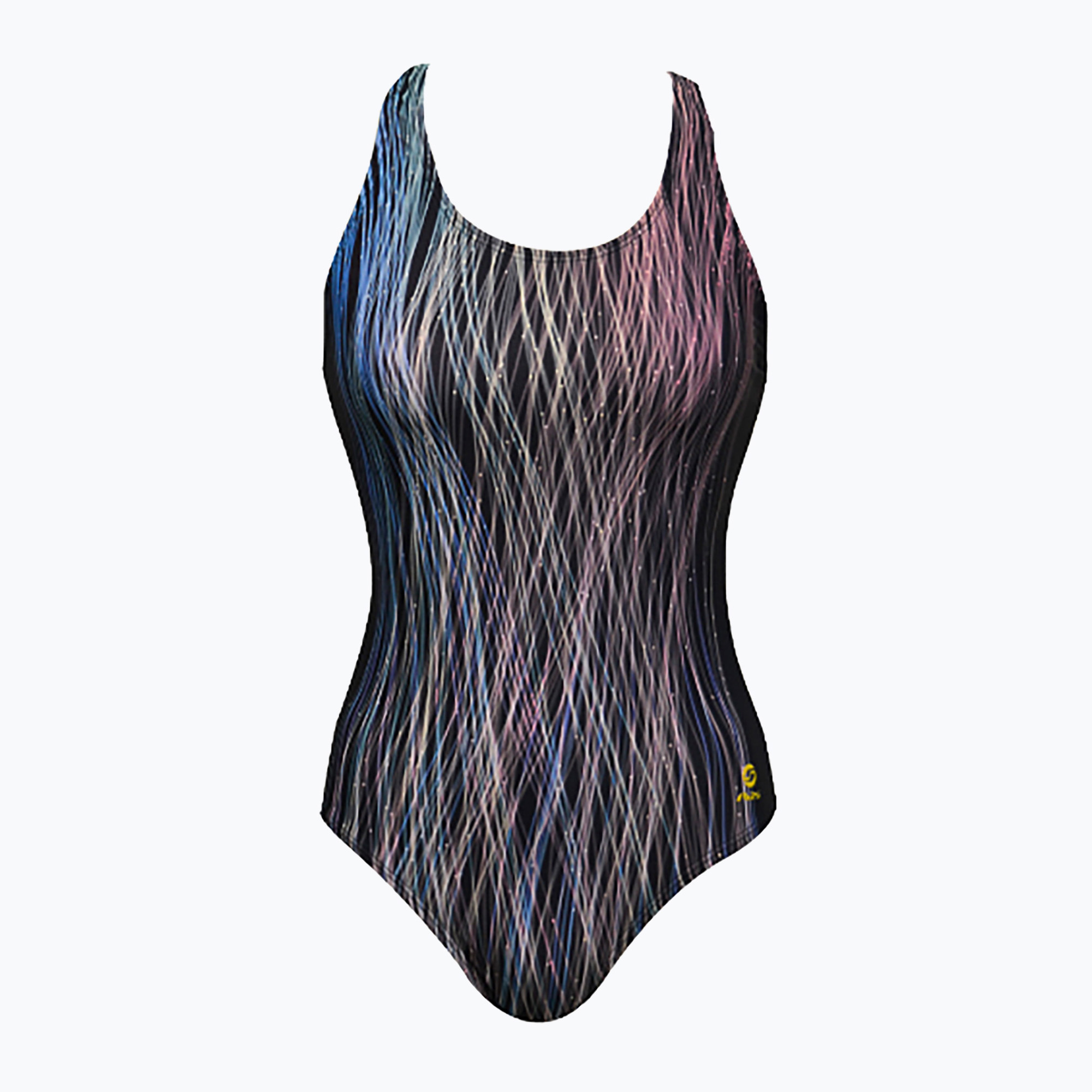 Dámske jednodielne plavky RAS Fibre Line Race Back multicolour (Fibre Line Race Back T01103)