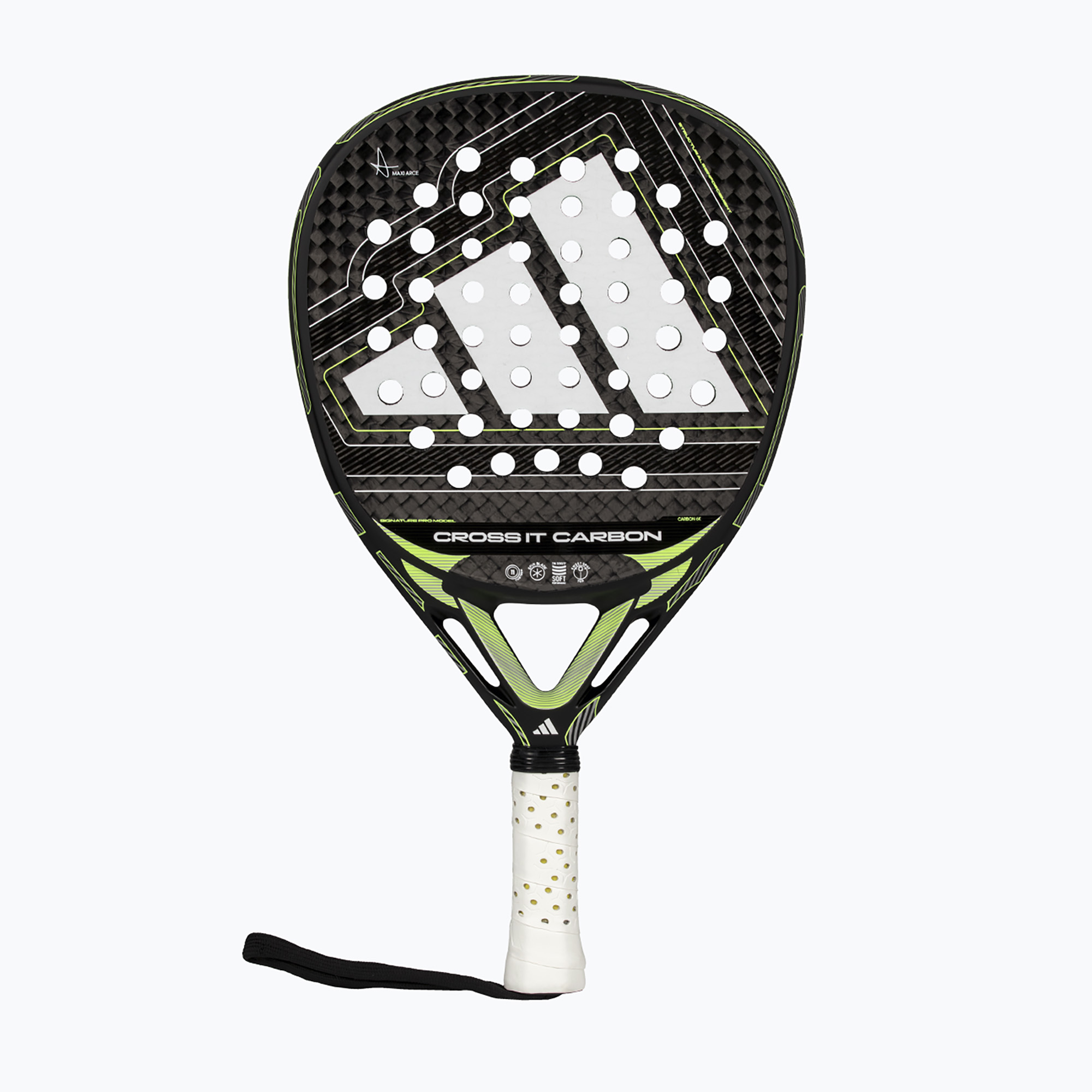Rakieta do padla adidas Cross IT Carbon 2026 black/lime