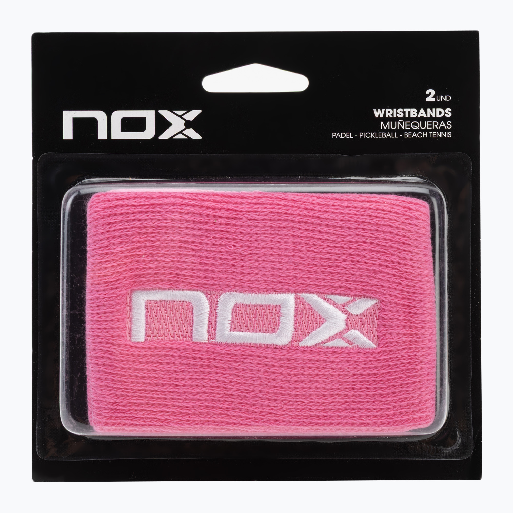 Potítka NOX Wristband with Logo 2 szt. pink/white