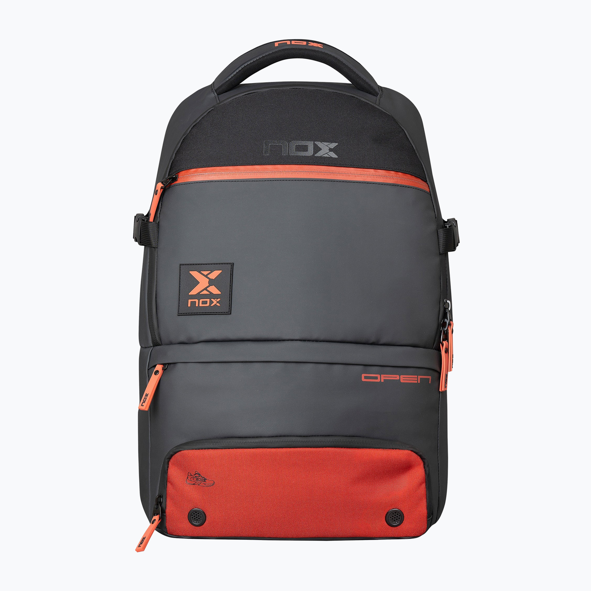 Rucsac de padel NOX Luxury Open Series Backpack 30 l black/red