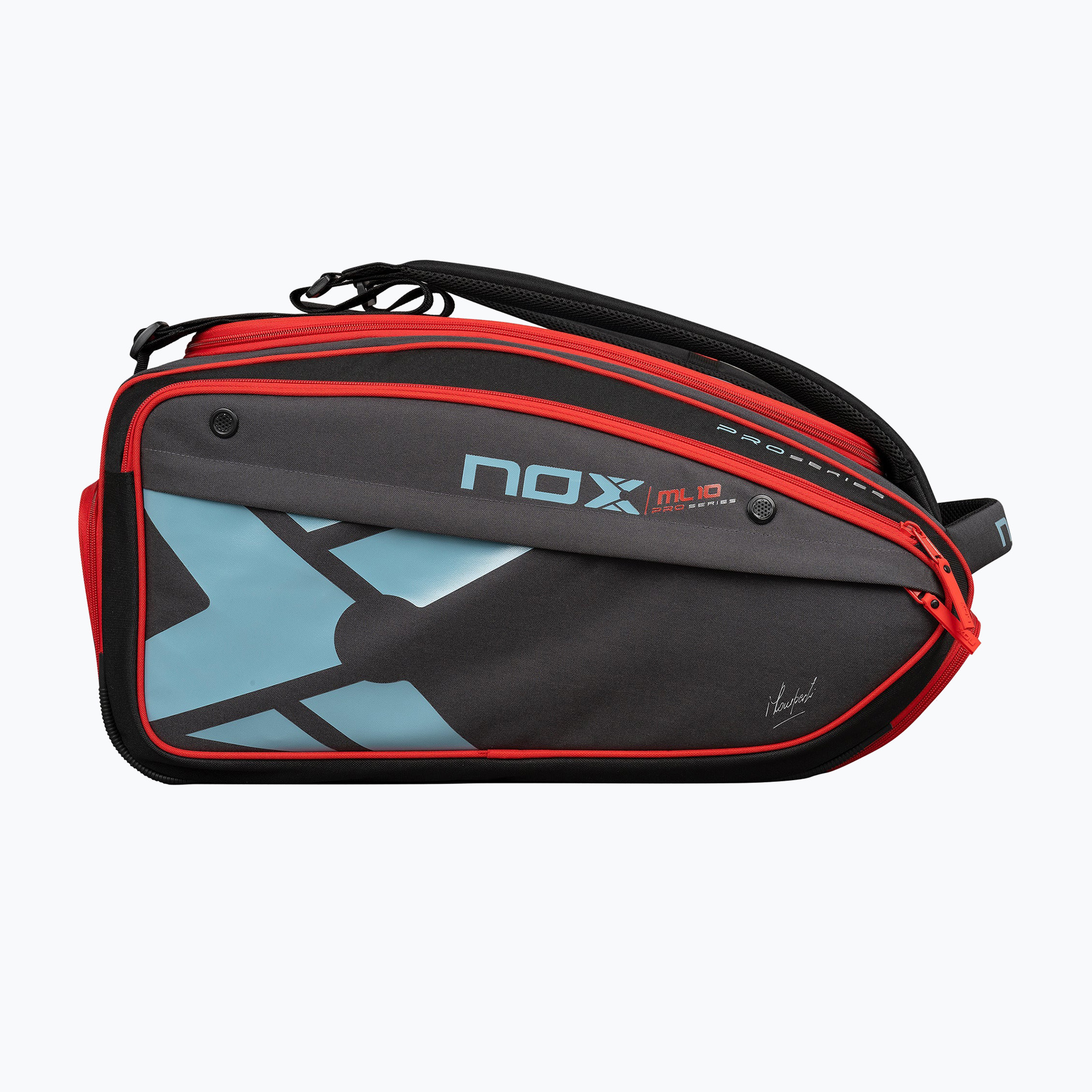 Geantă de padel NOX ML10 Competition XL Compact Padelbag 80 l grey/black/orange