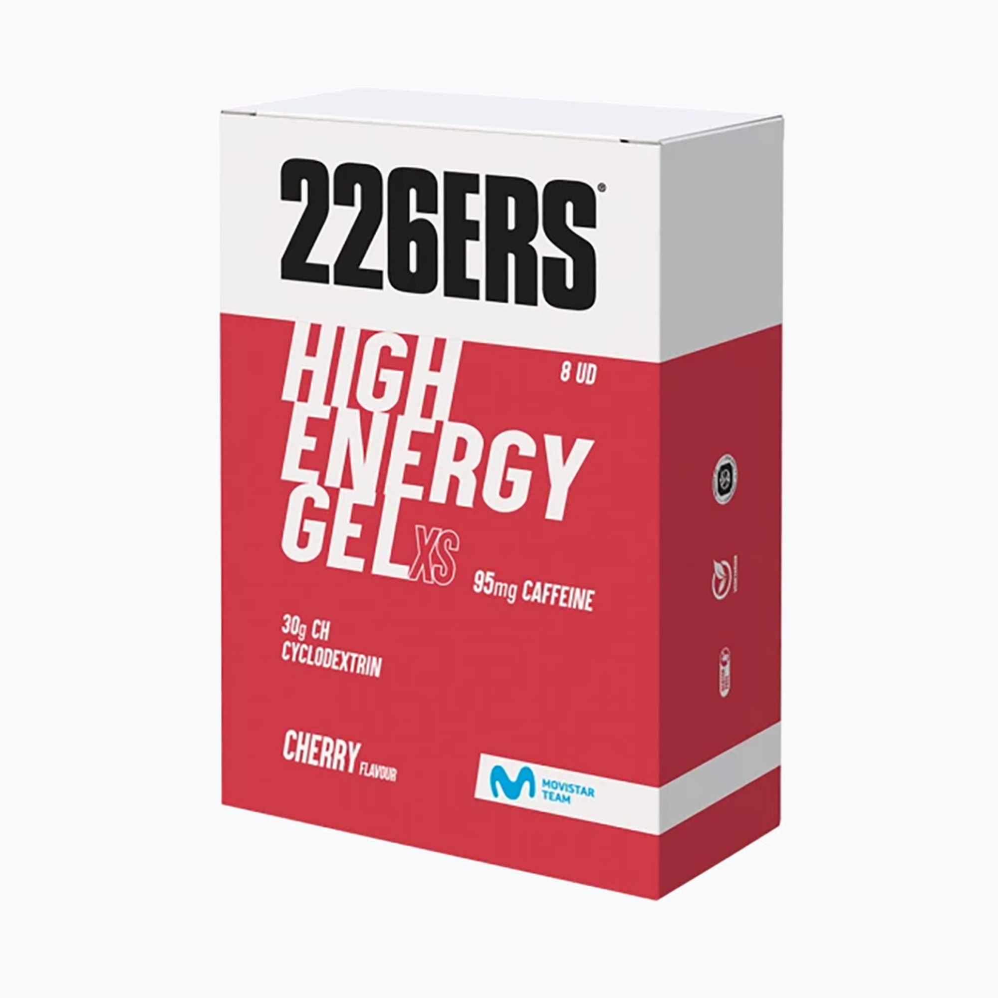 Energy Gel 226ERS Gel ad alto contenuto di fruttosio XS 8 x 45g caffeina 95mg ciliegia