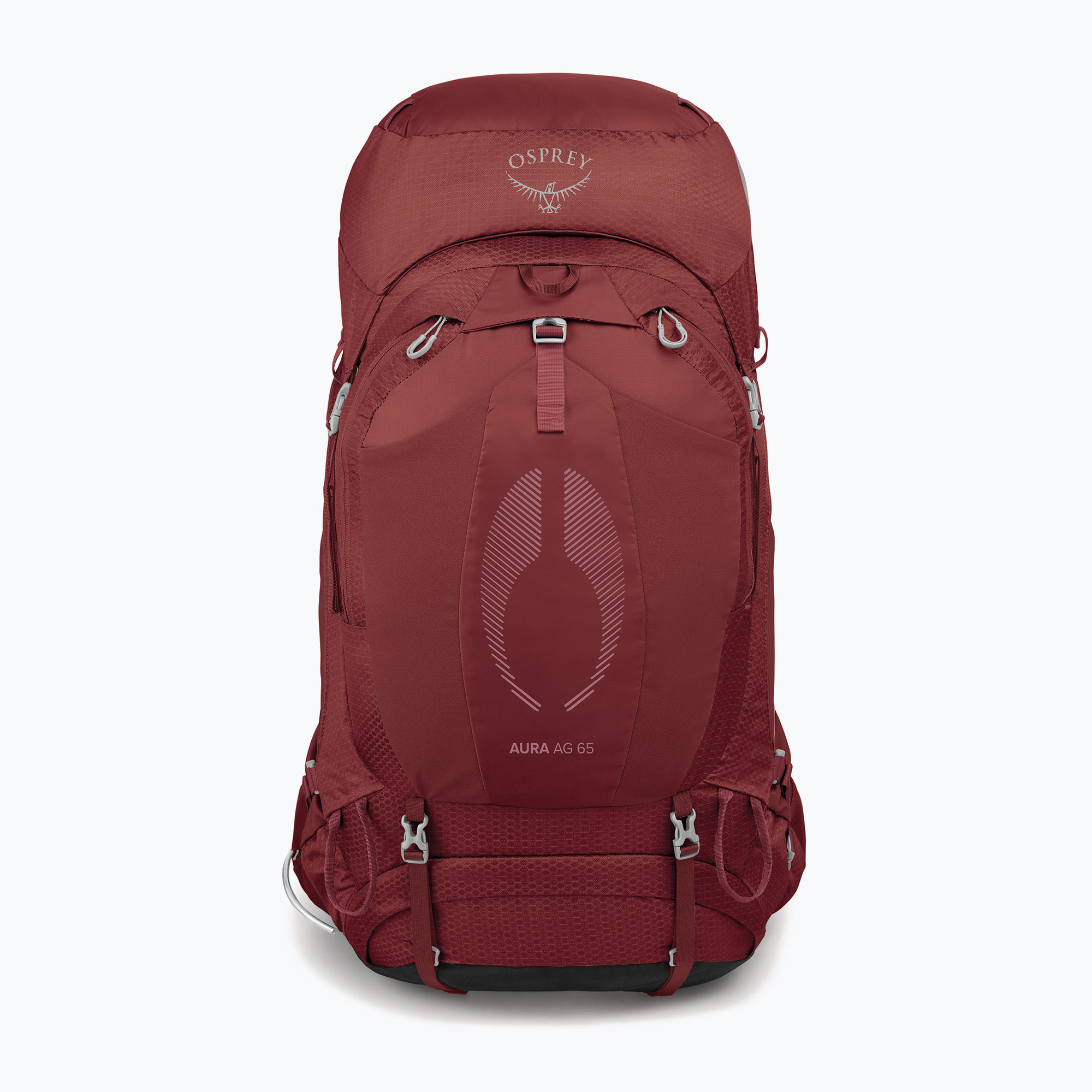 Rucsac de trekking pentru femei Osprey Aura AG 65 l XS-S berry sorbet red