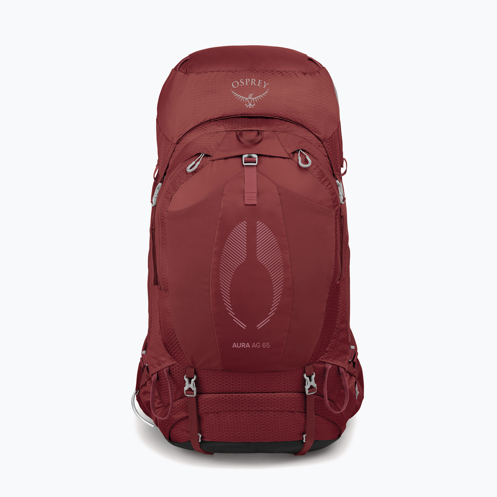 Rucsac de trekking pentru femei Osprey Aura AG 65 l M-L berry sorbet red