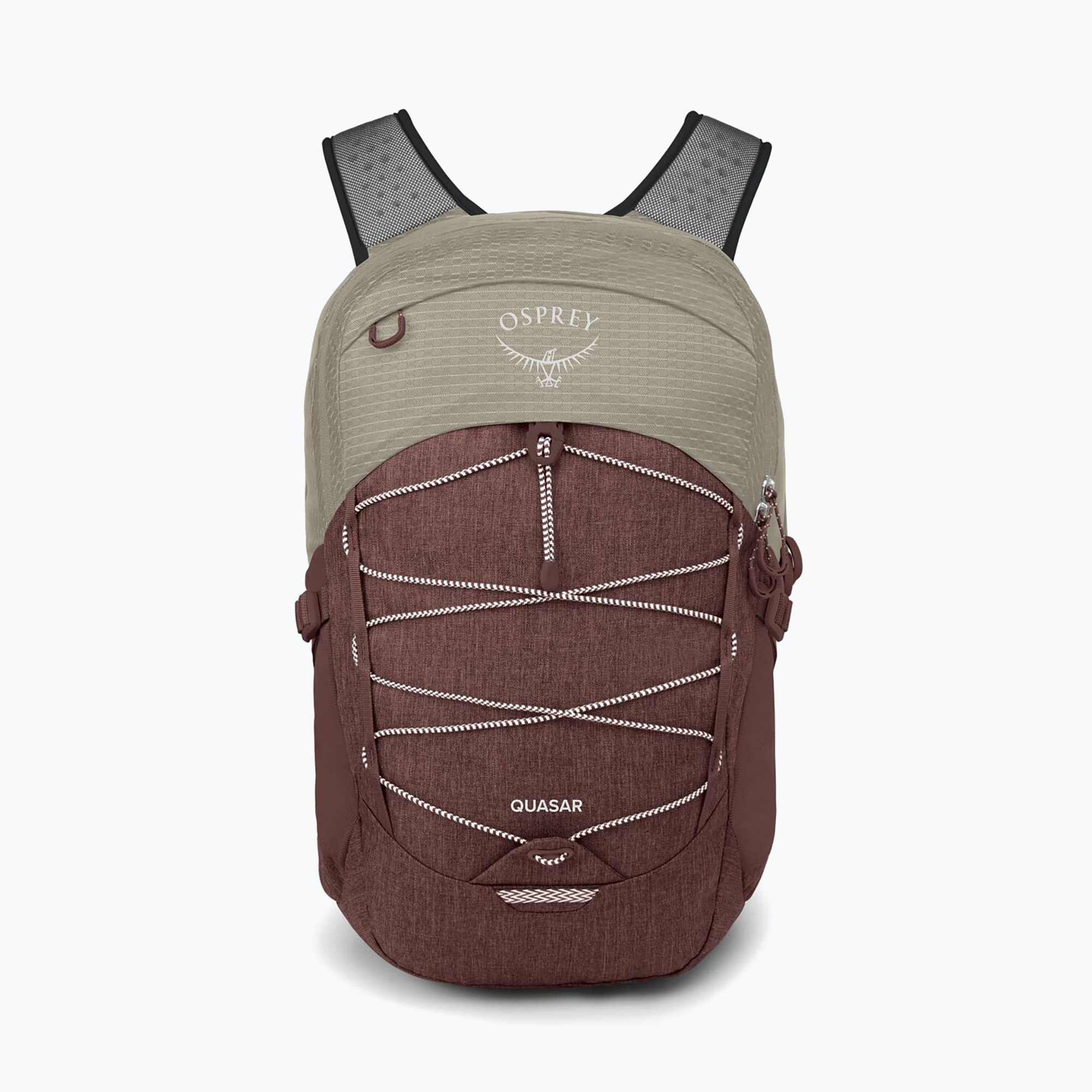 Mestský batoh Osprey Quasar 26 l sawdust tan/raisin red (Quasar 26 10005367)