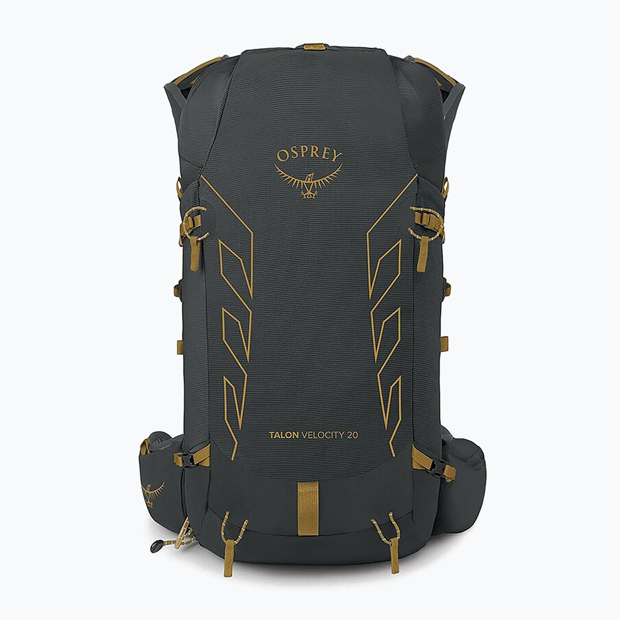 Мъжка туристическа раница Osprey Talon Velocity 20 l dark charcoal/tumbleweed yellow