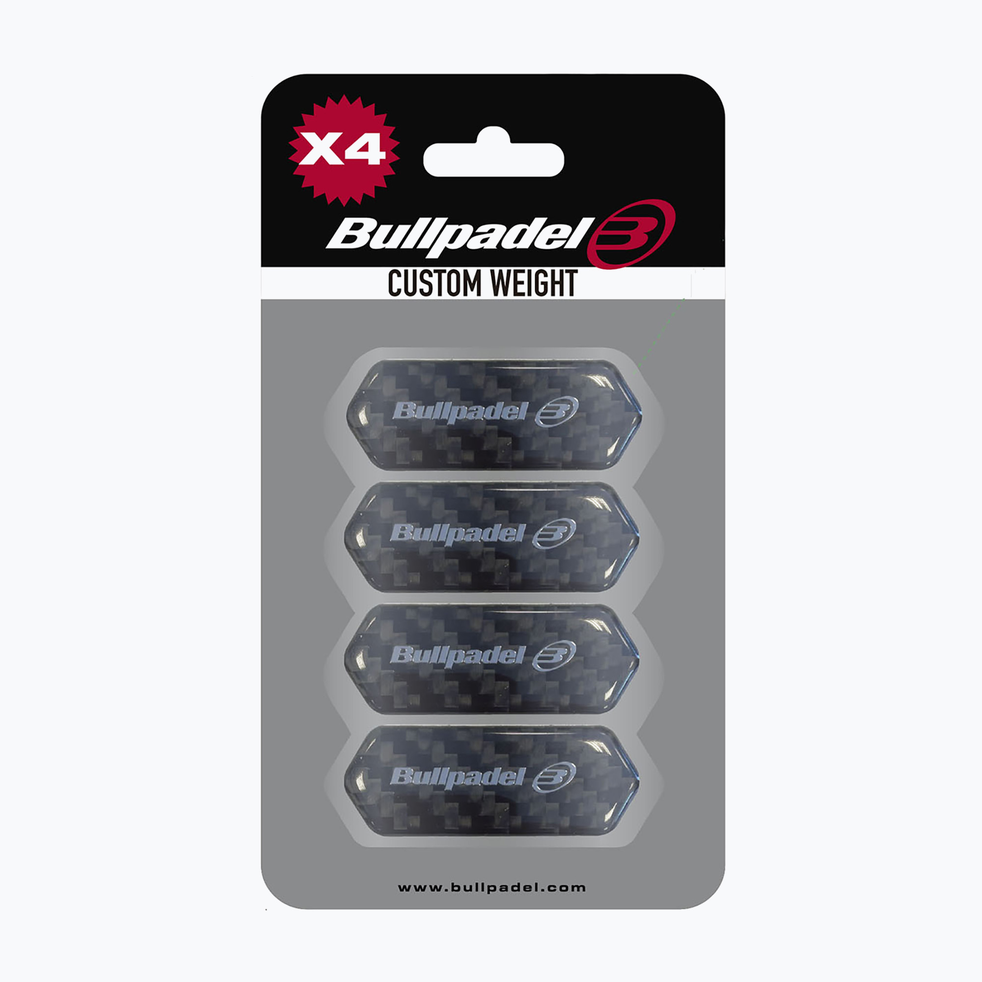 Комплект тежести Bullpadel Protector Custom Weight 4 x 3 g black