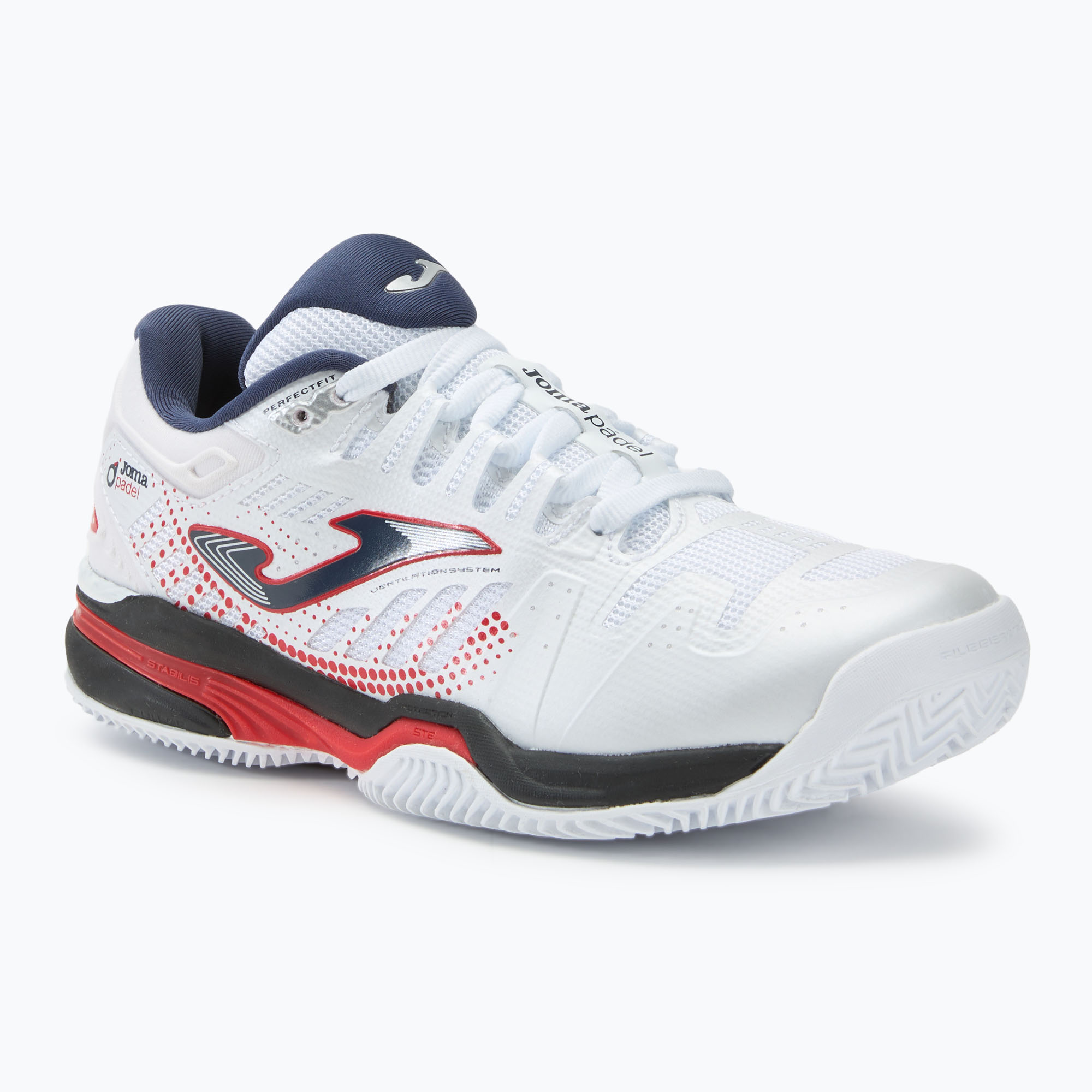 Buty do padla dziecięce Joma Slam JR C white/navy blue 