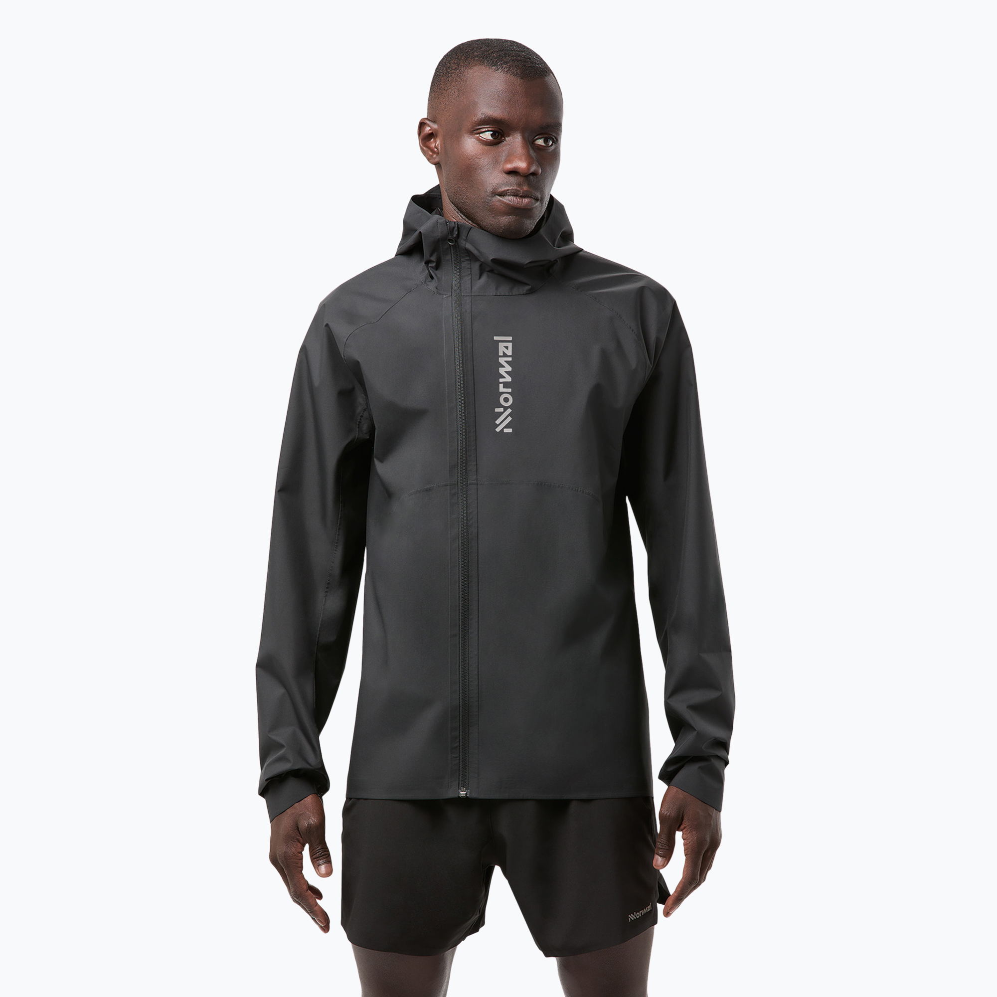 Kurtka do biegania męska NNormal Trail Rain black 