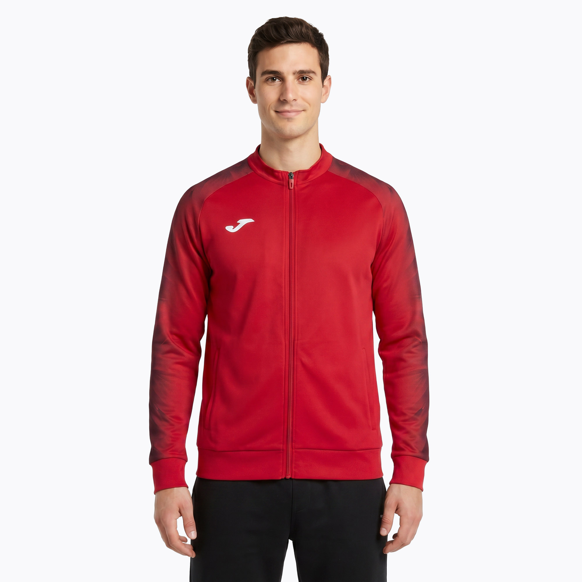 Мъжки суитшърт за бягане Joma Elite XI Full Zip red