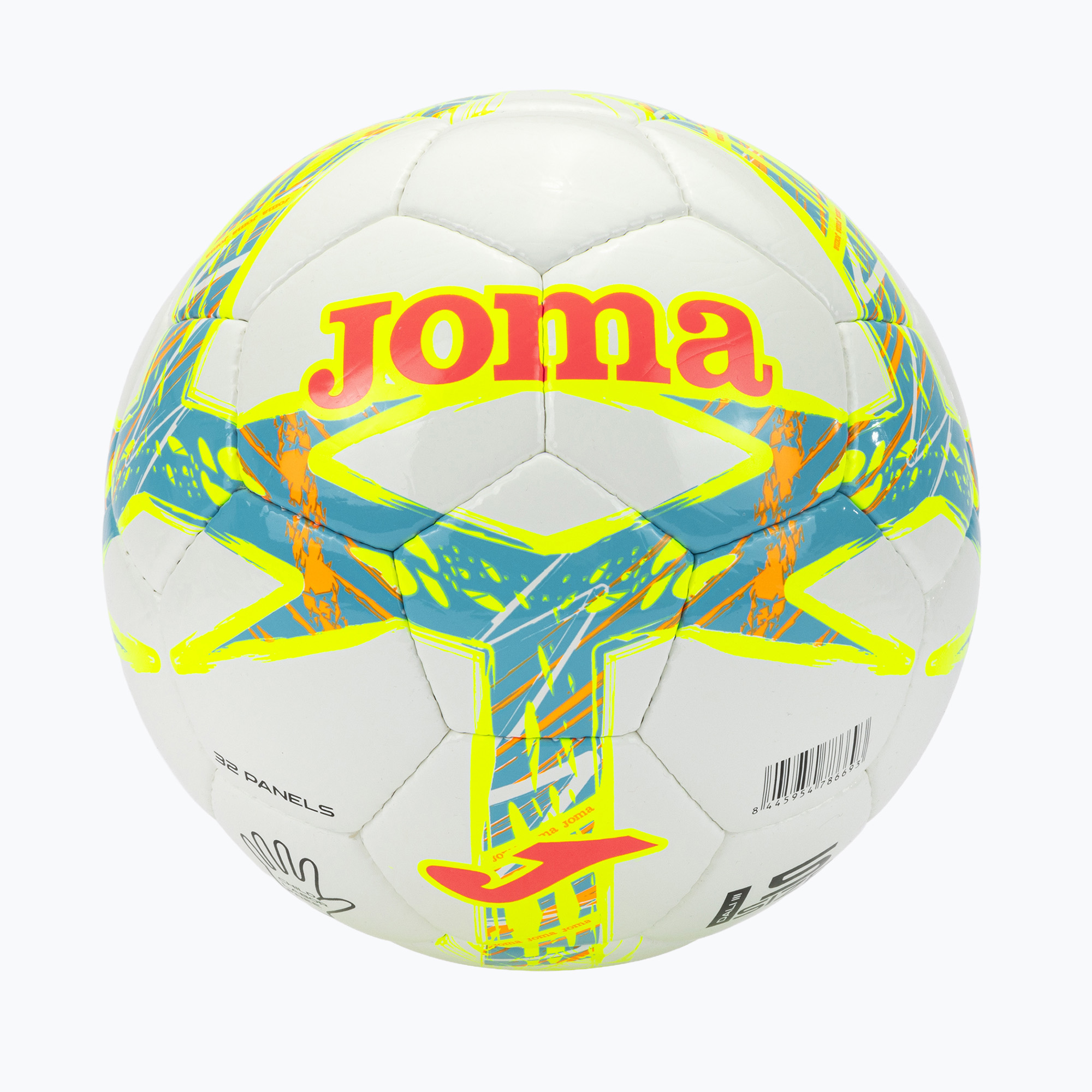 Футболна топка Joma Dali III flour turquoise/flour coral размер 3